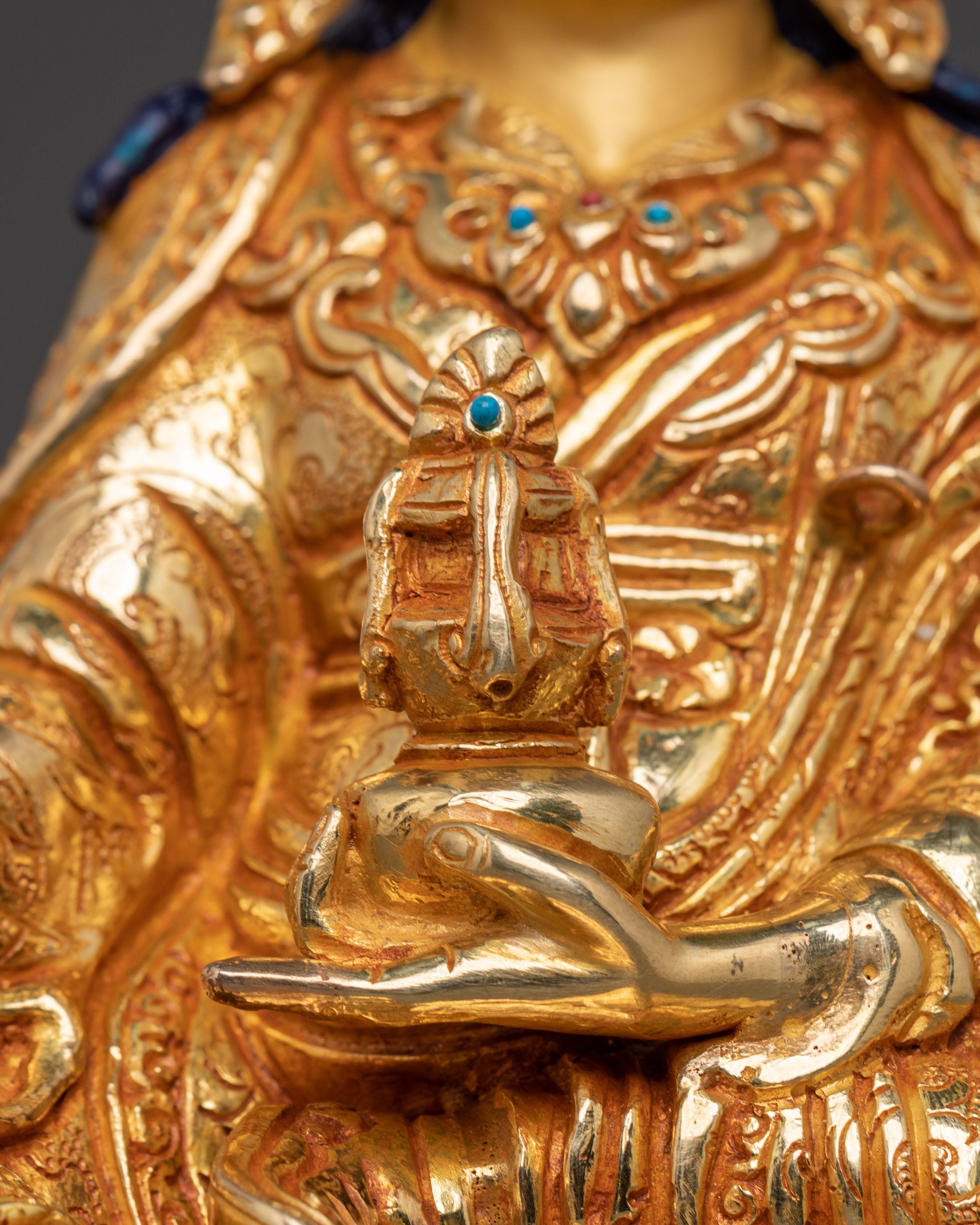 Guru Rinpoche: 24K Gold Gilded Serenity