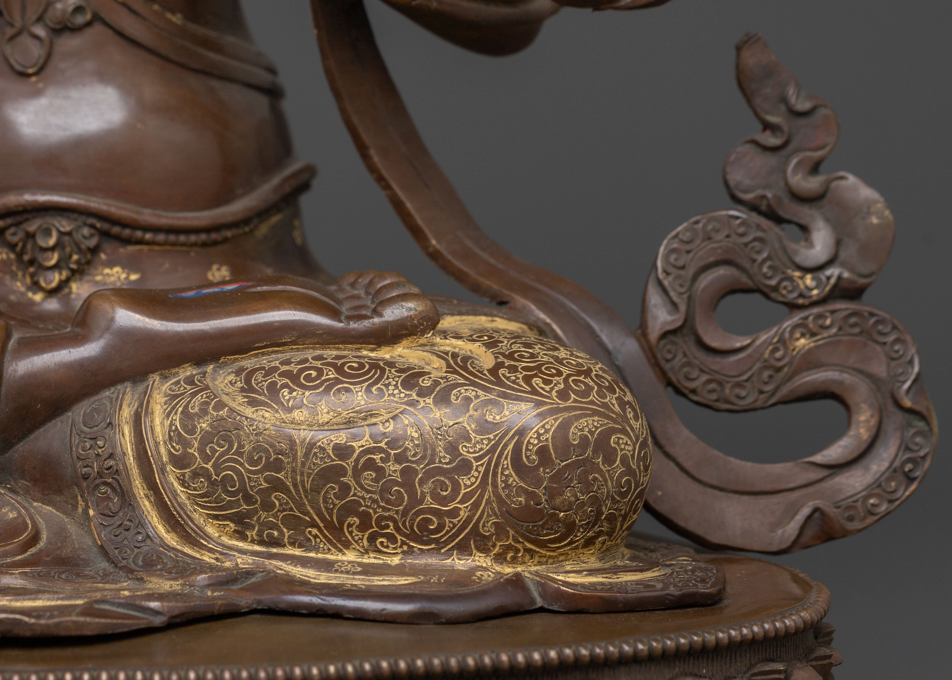 White Tara Oxidized Copper Statue | Long Life Icon