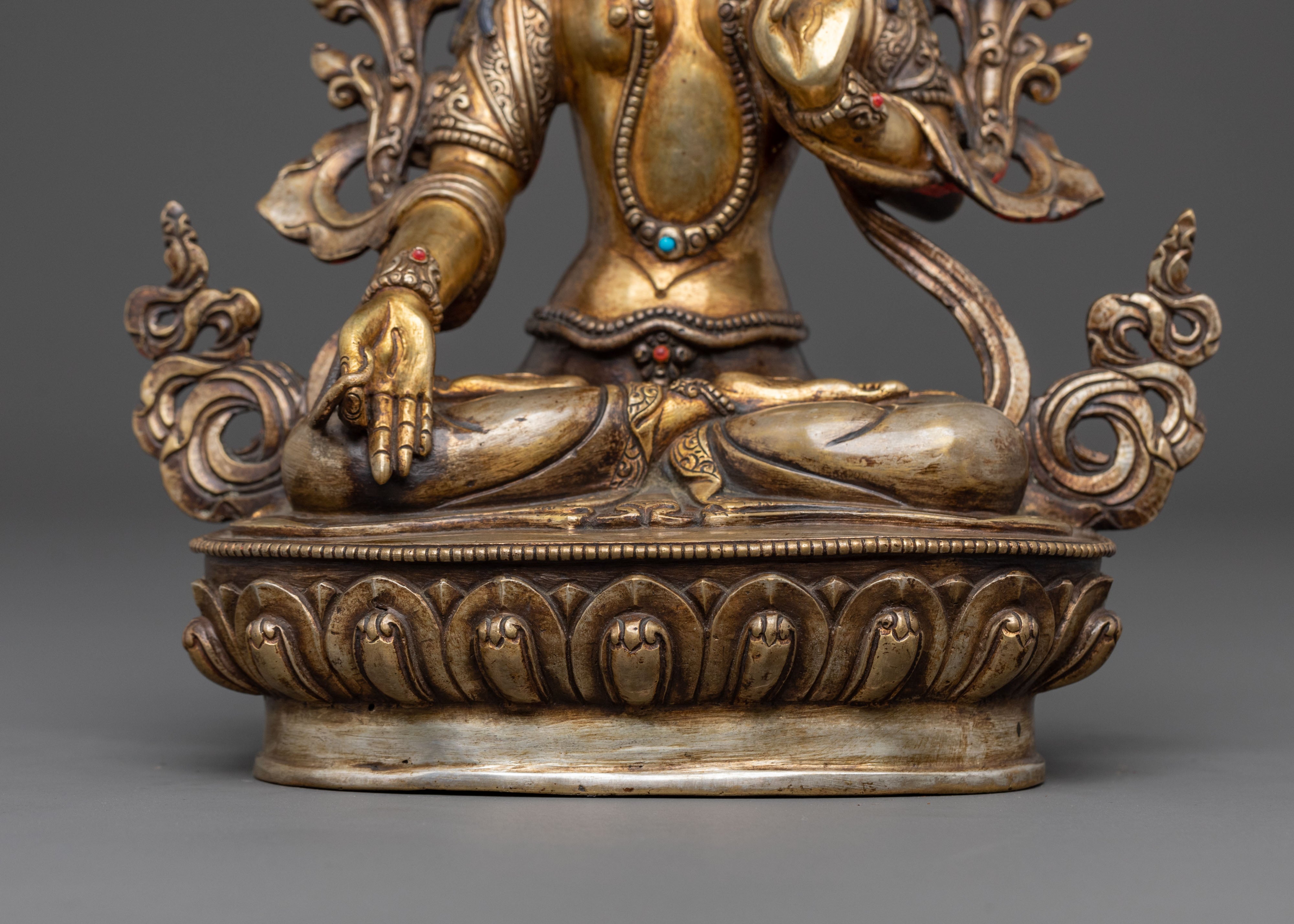 Divine White Tara Spiritual Statue | Blessing Icon