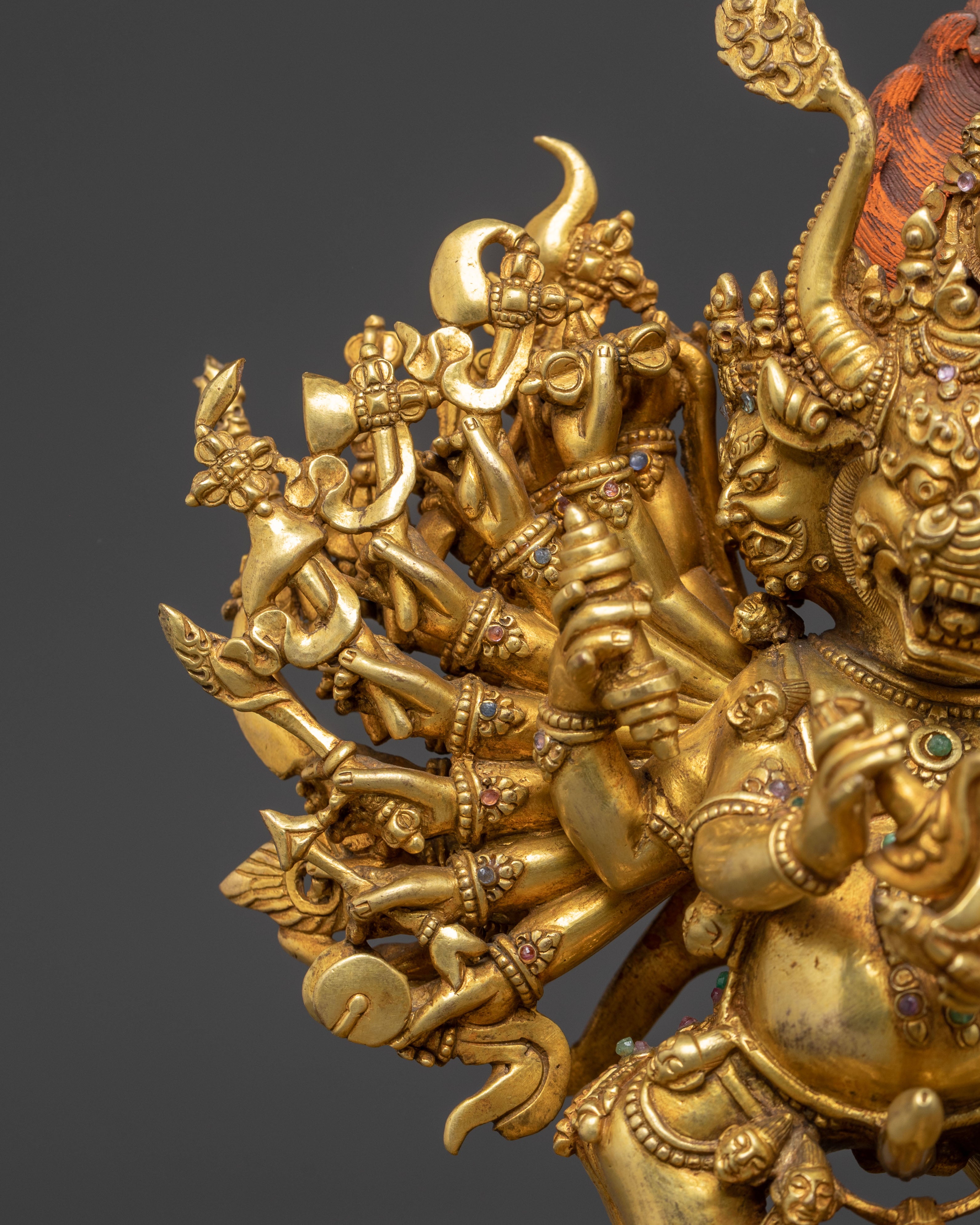 Handcrafted Protection Statue of Yamantaka | Fierce Protector