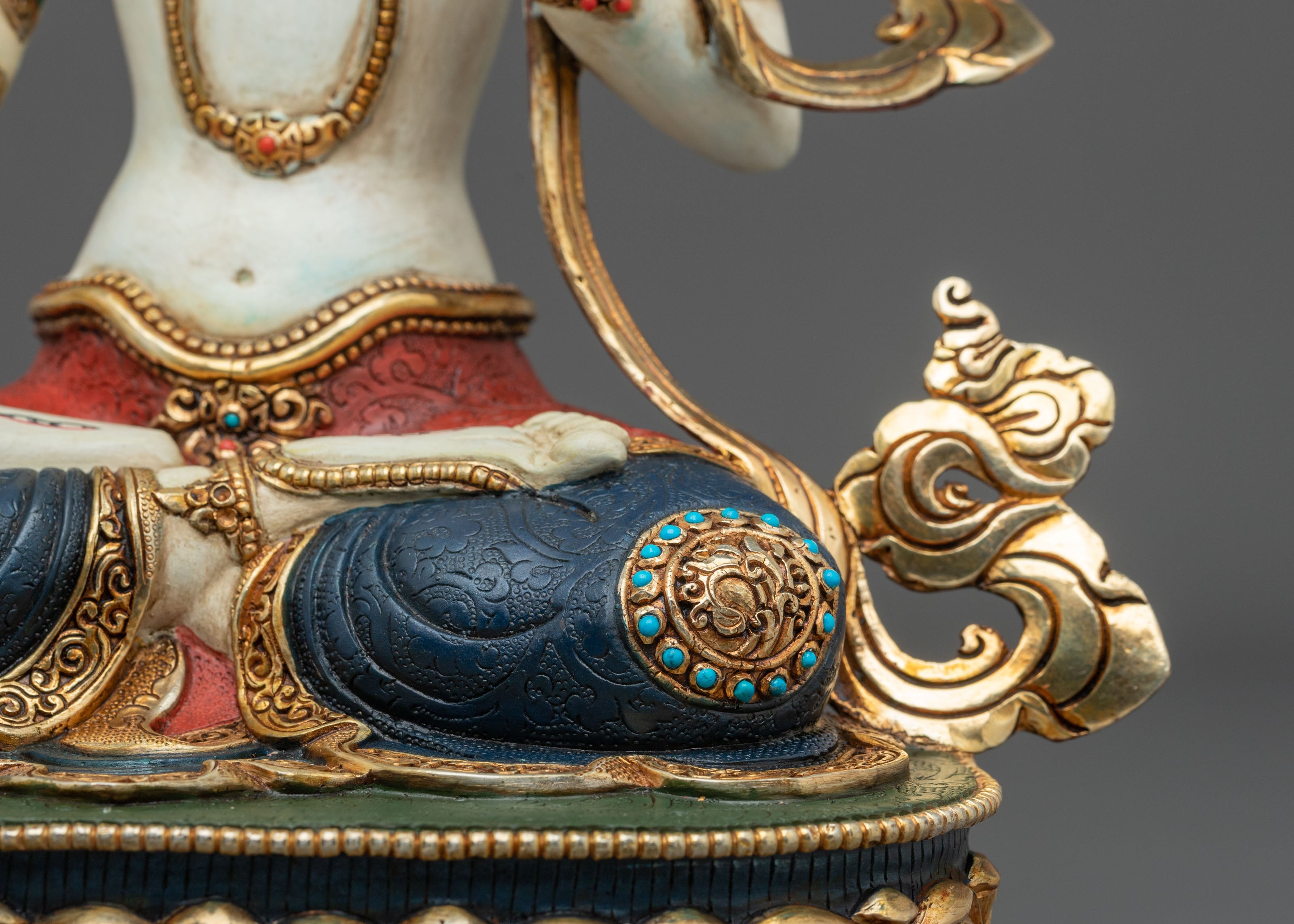 Goddess Dukar Statue | 24K Gold Gilded Copper