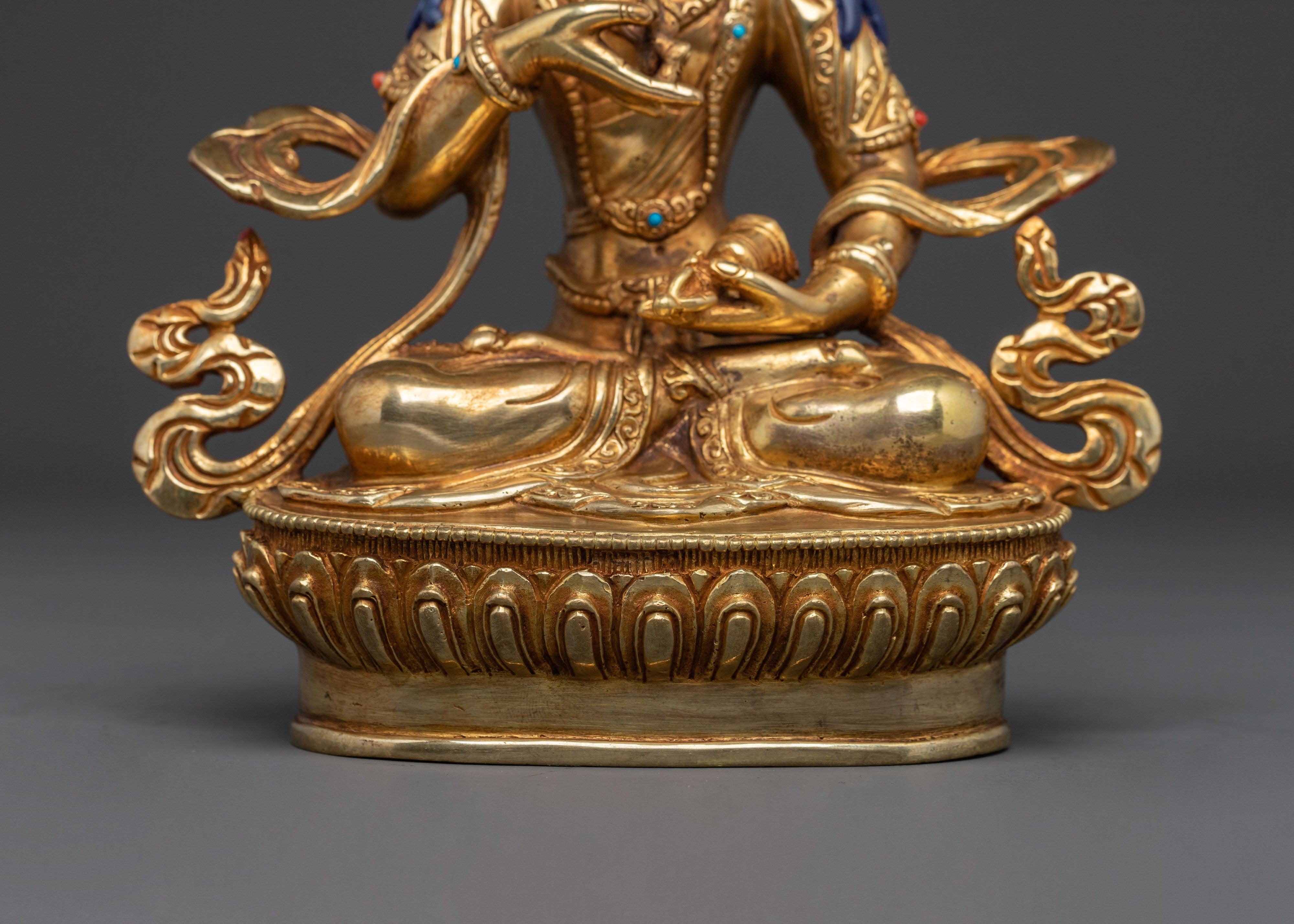 Vajrasattva Statue | 24K Gold Gilded Figurine