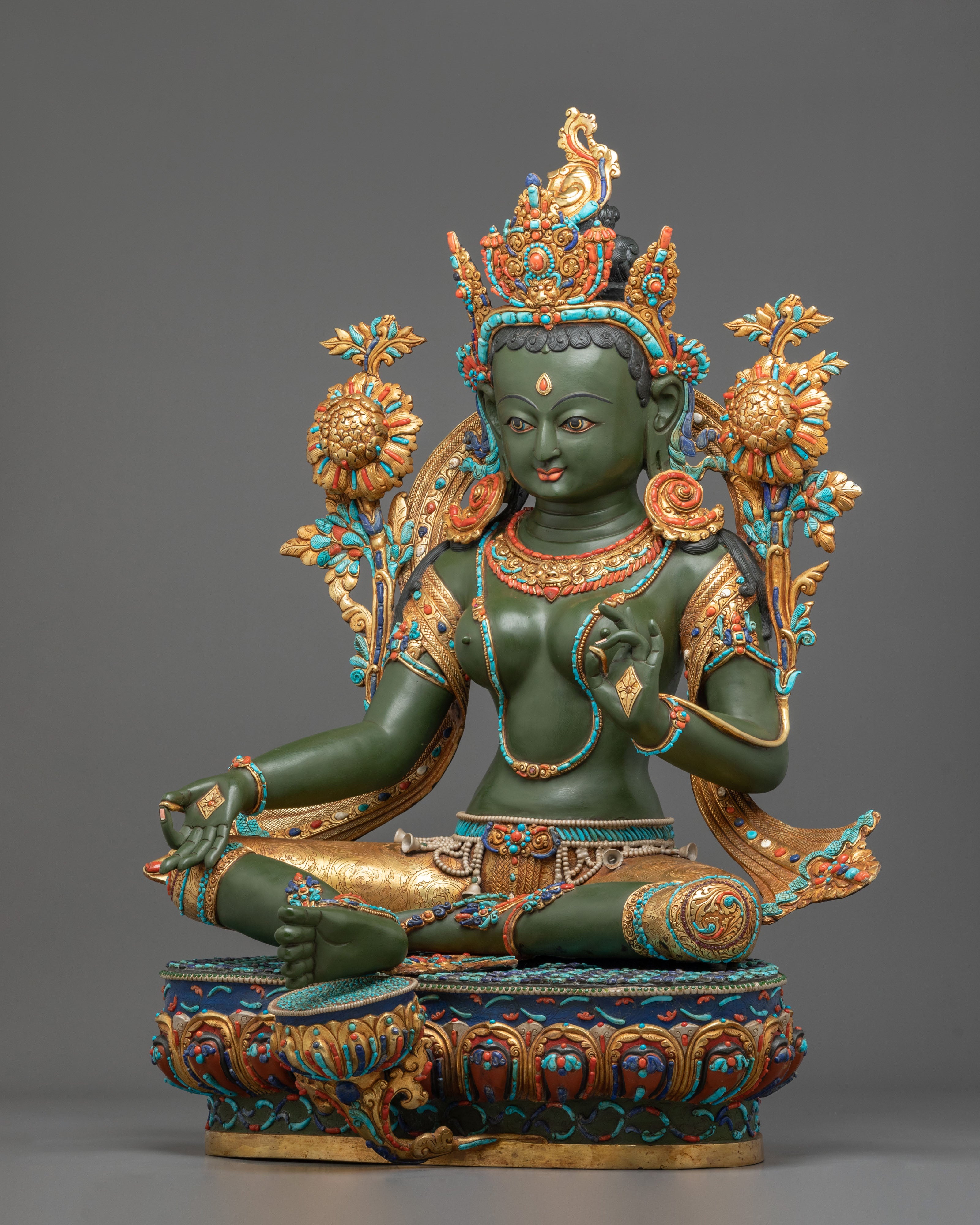 Green Tara Statue | Mother of All Buddhas and Embodiment of Compassion