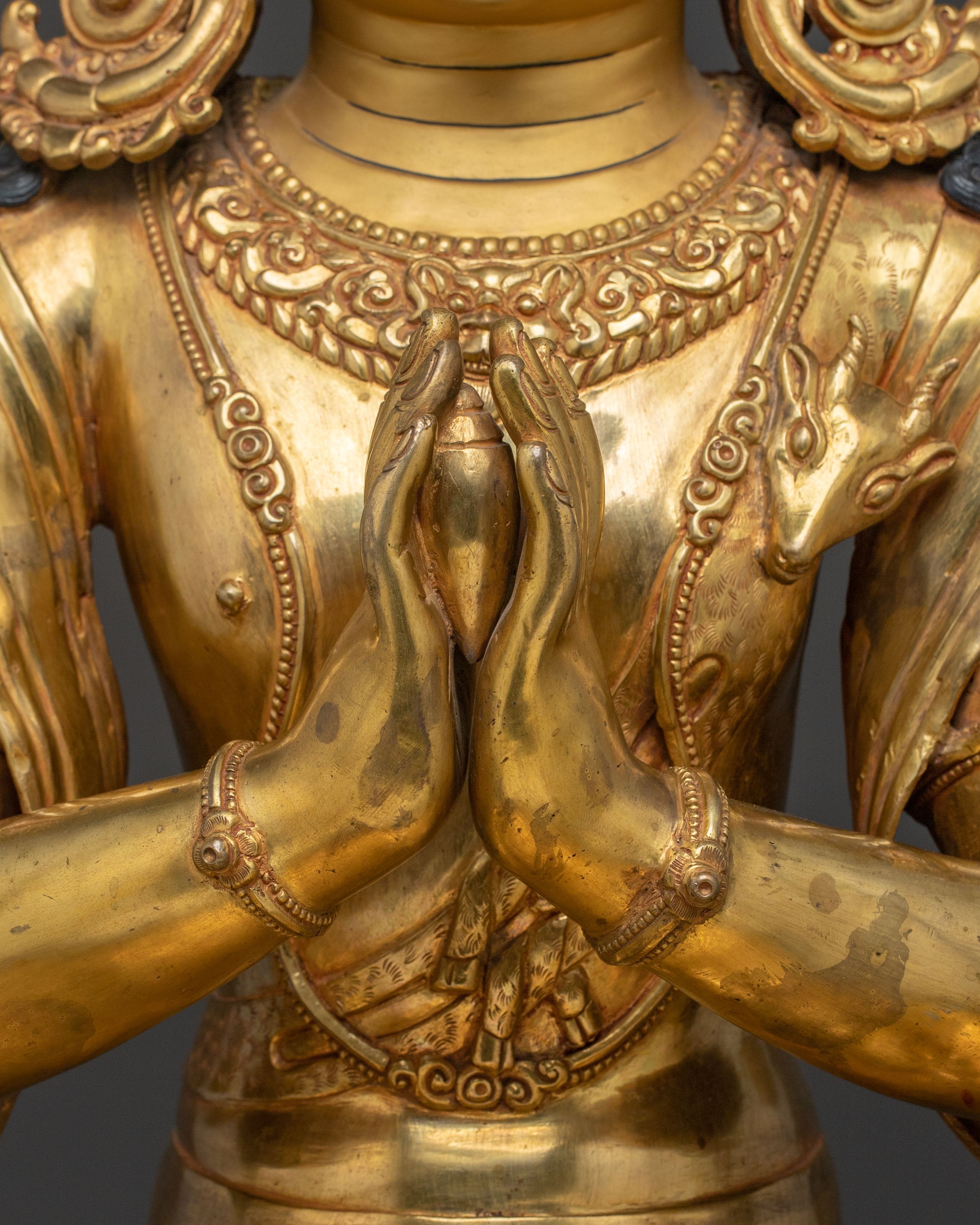 Peaceful Chenrezig Statue | Tibetan Buddhist Figurine