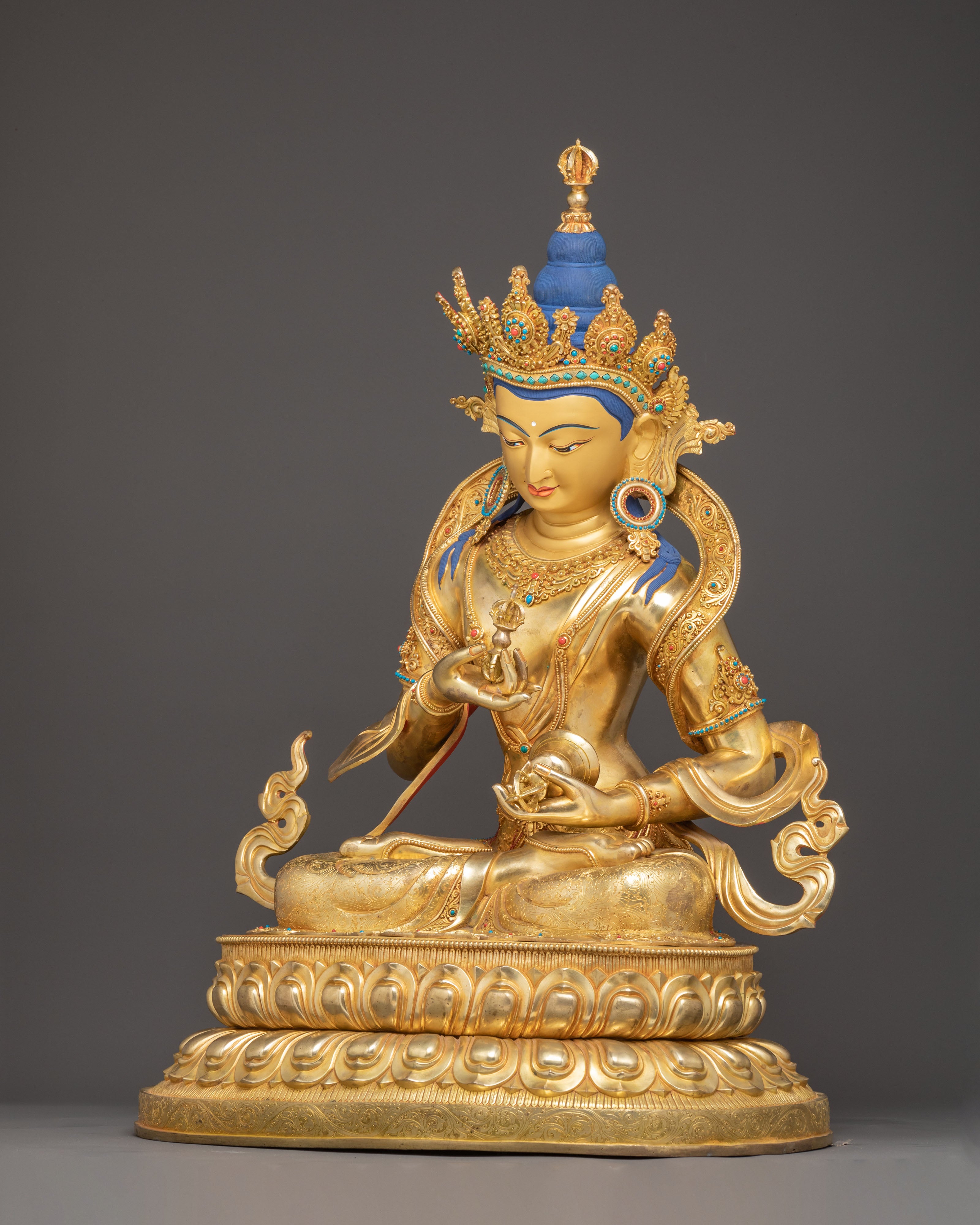 Handmade Statue of Vajrasattva for Meditation