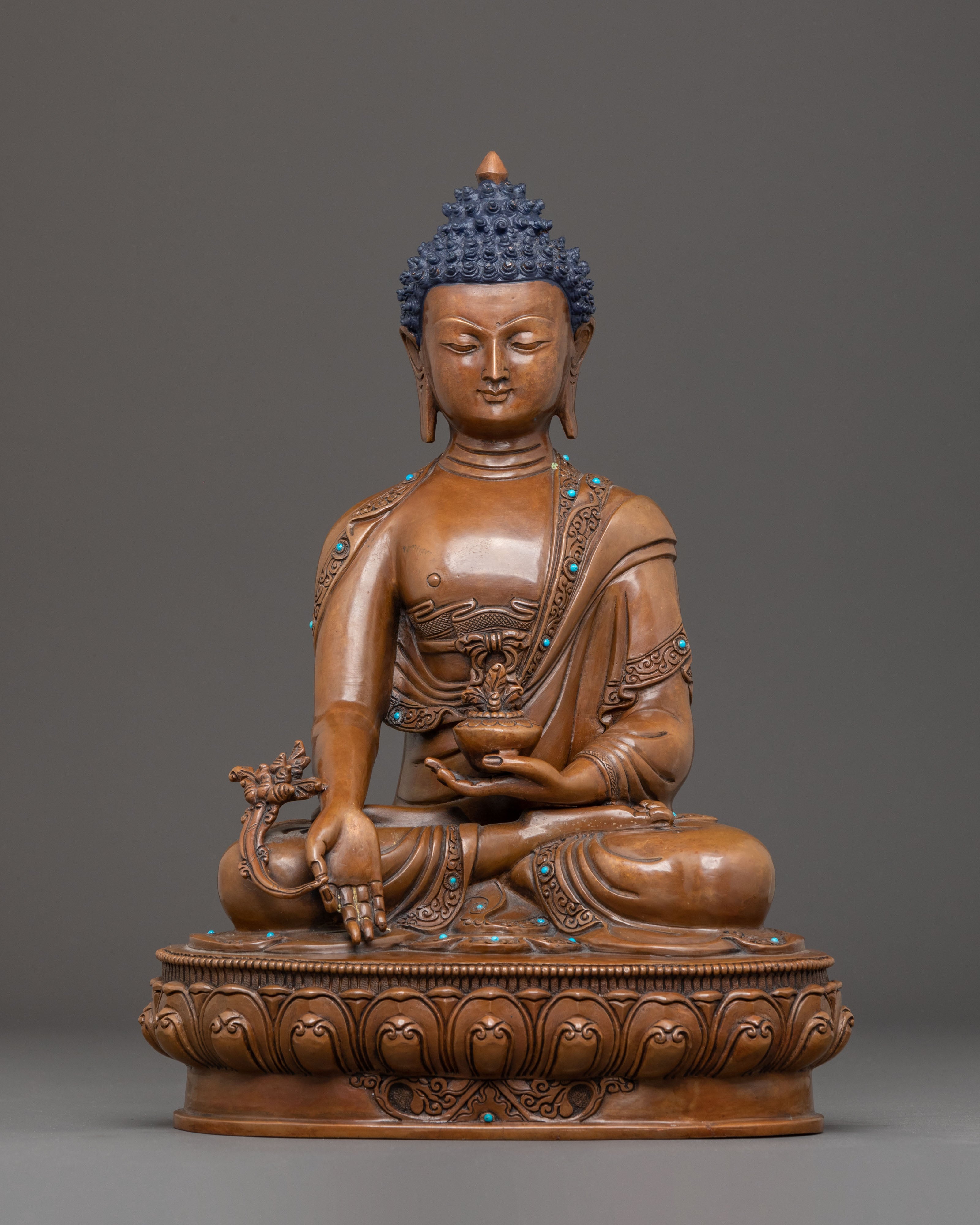 Medicine Buddha: The Spiritual Healer | Traditional Nepali Statue
