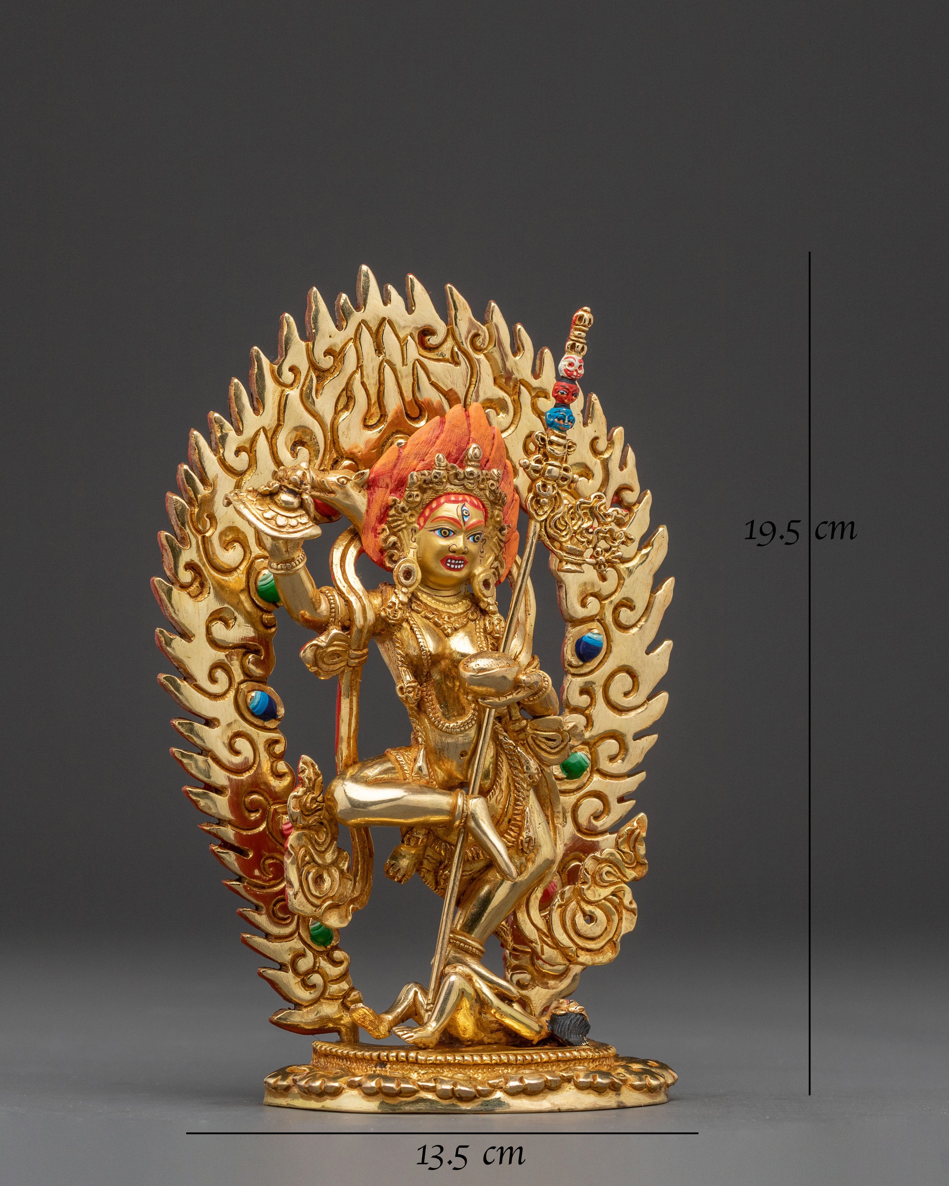 Dorje Phagmo Handcrafted Statue | 24K Gold Gilded Copper Statue