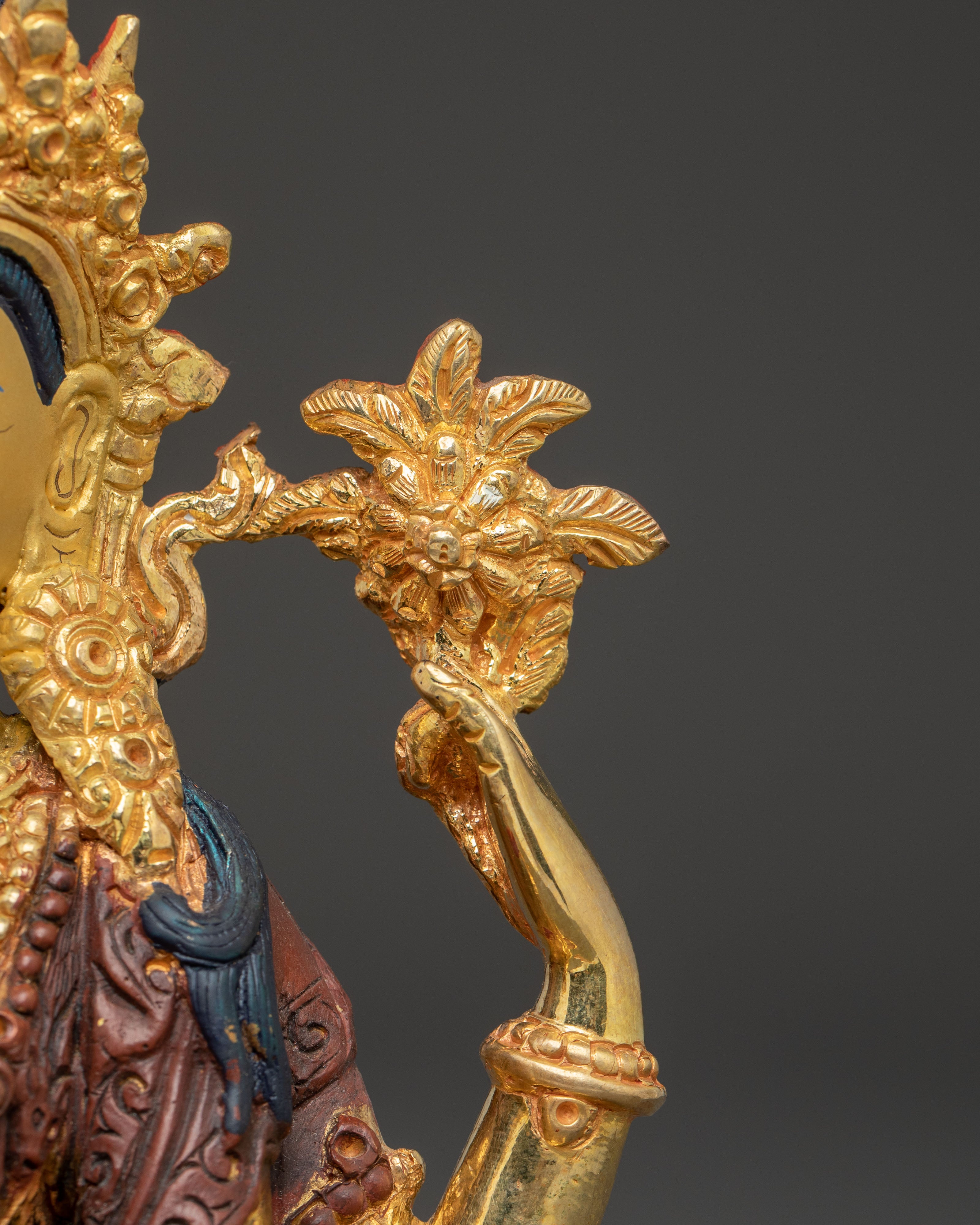 Handcrafted Copper Statue of Chenrezig Bodhisattva | Avalokiteshvara Figurine