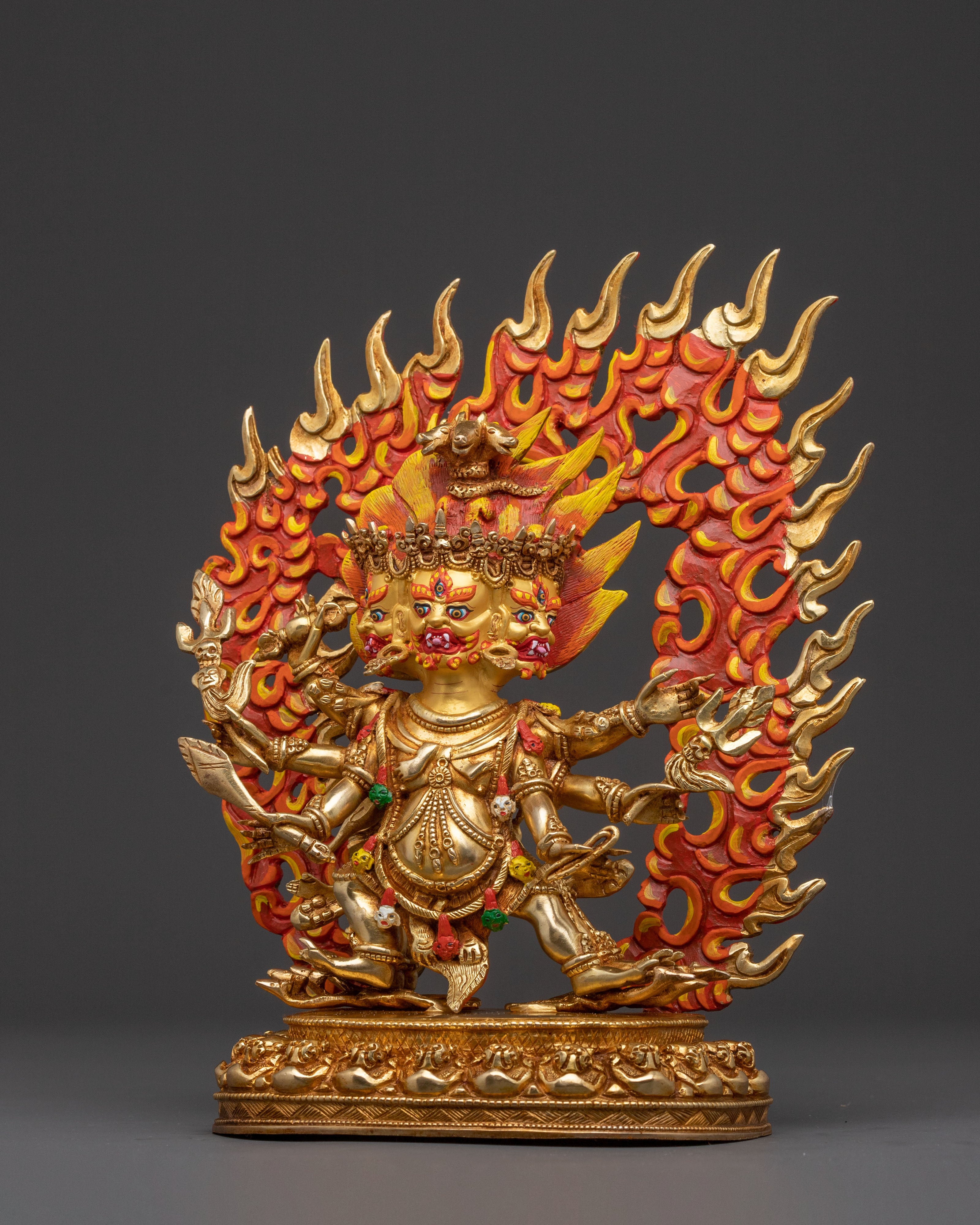 Tantric Statue of Hayagriva - Golden Reverence
