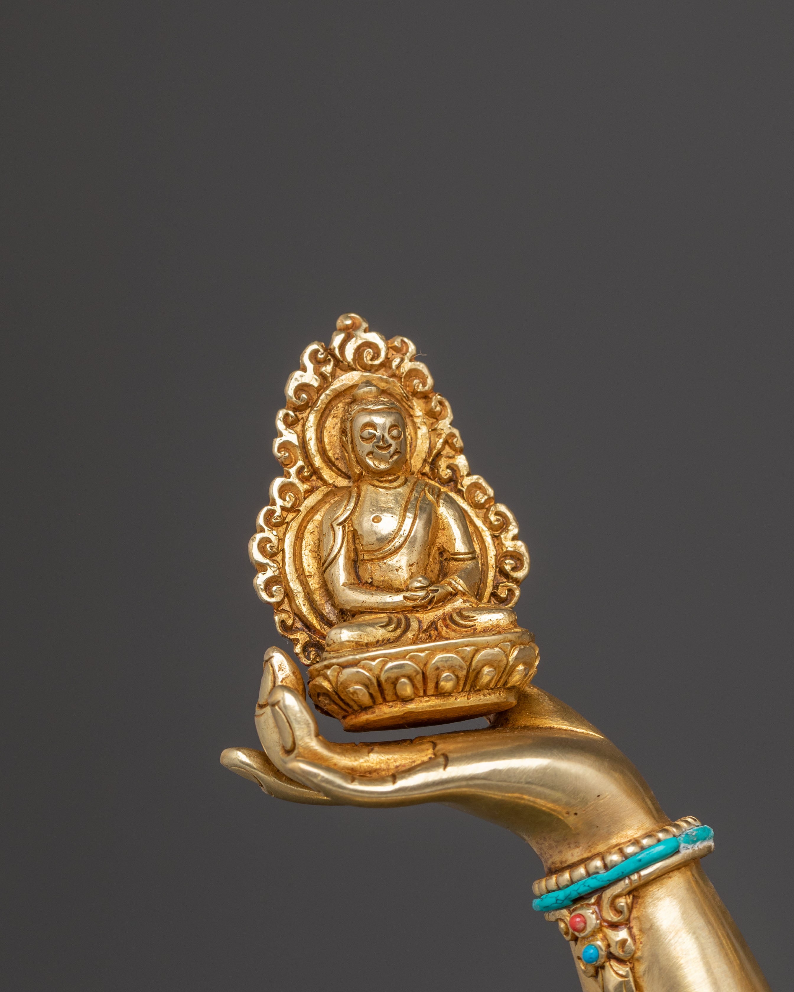 Namgyalma Divine Statue - Exquisite 24K Gold Gilded