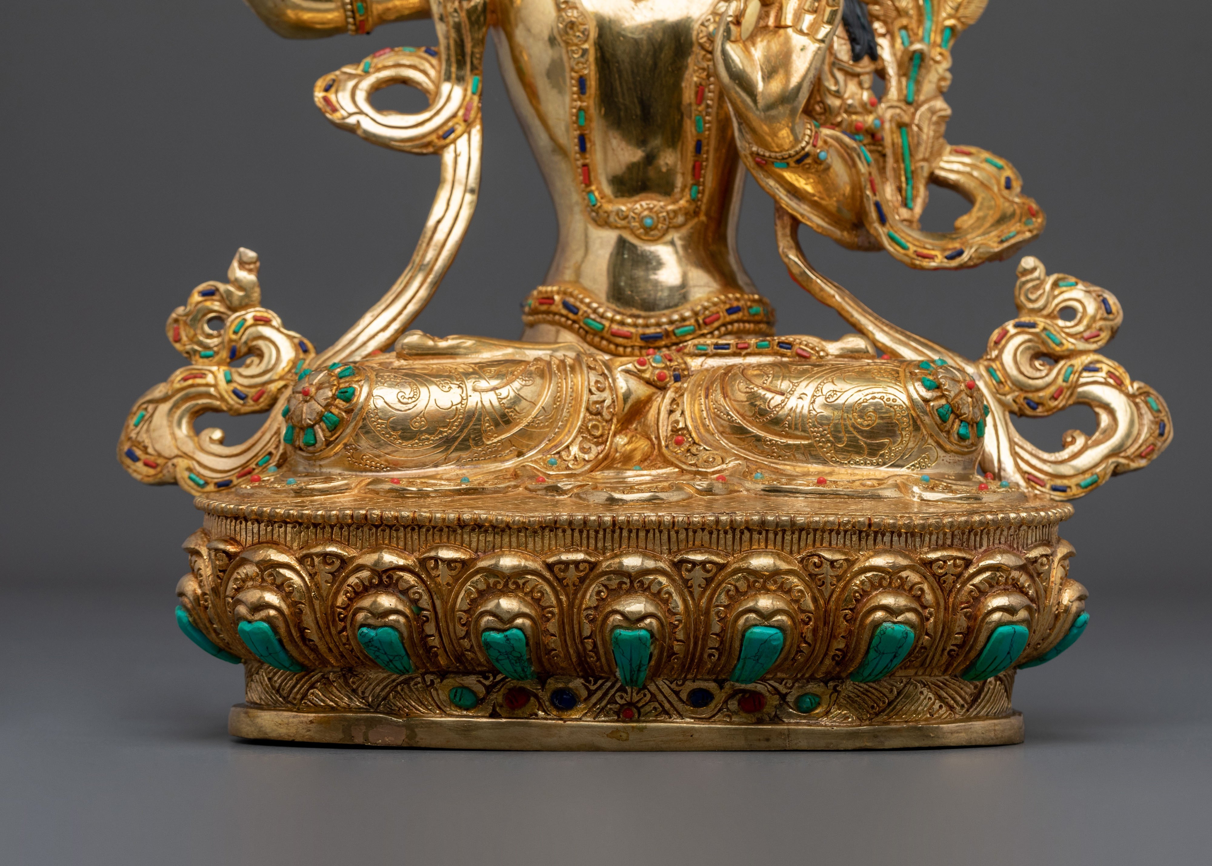 Manjushri Statue: Lotus of Wisdom
