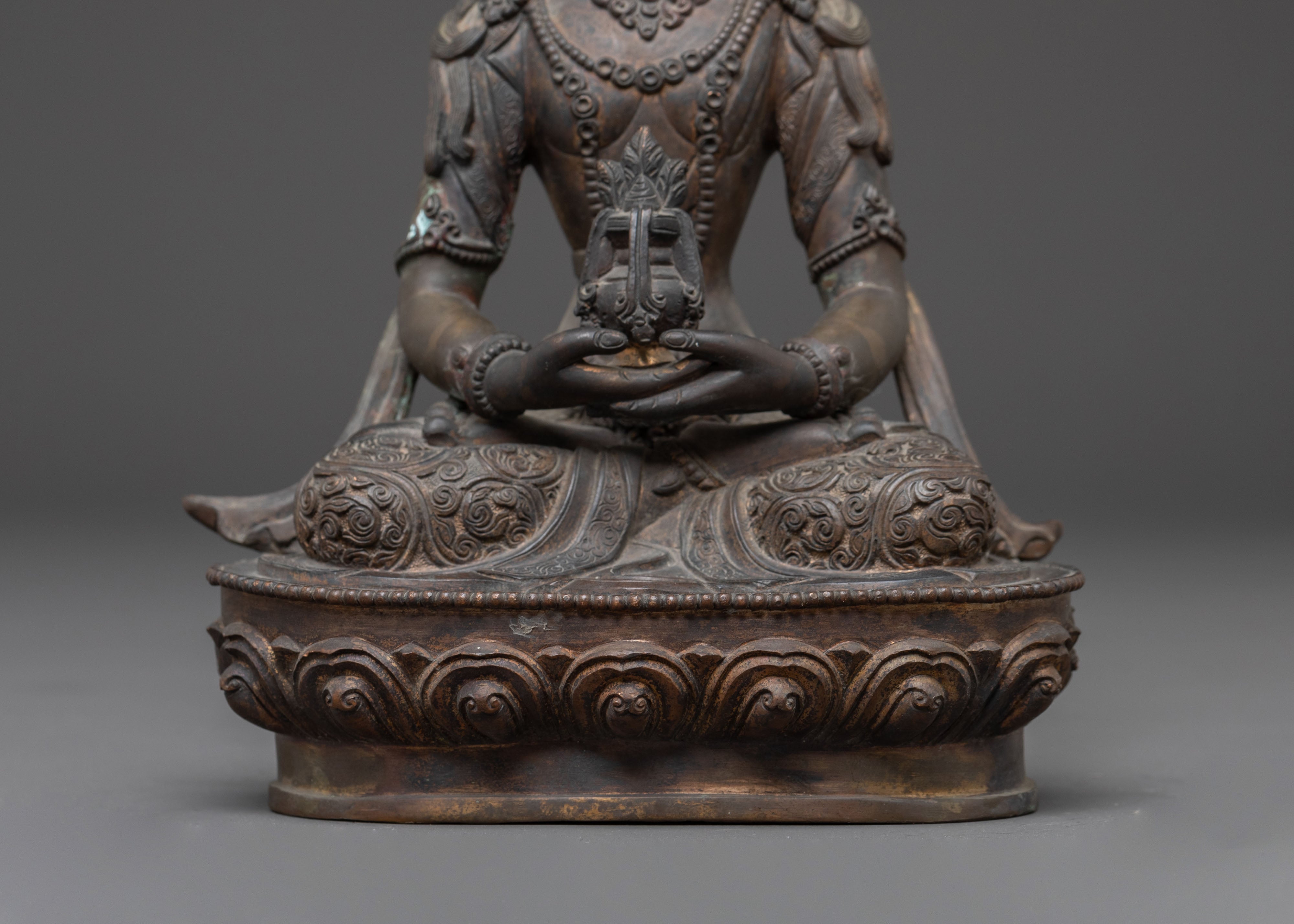 Handcrafted Tibetan Amitayus Buddha Statue | Buddha of Long Life