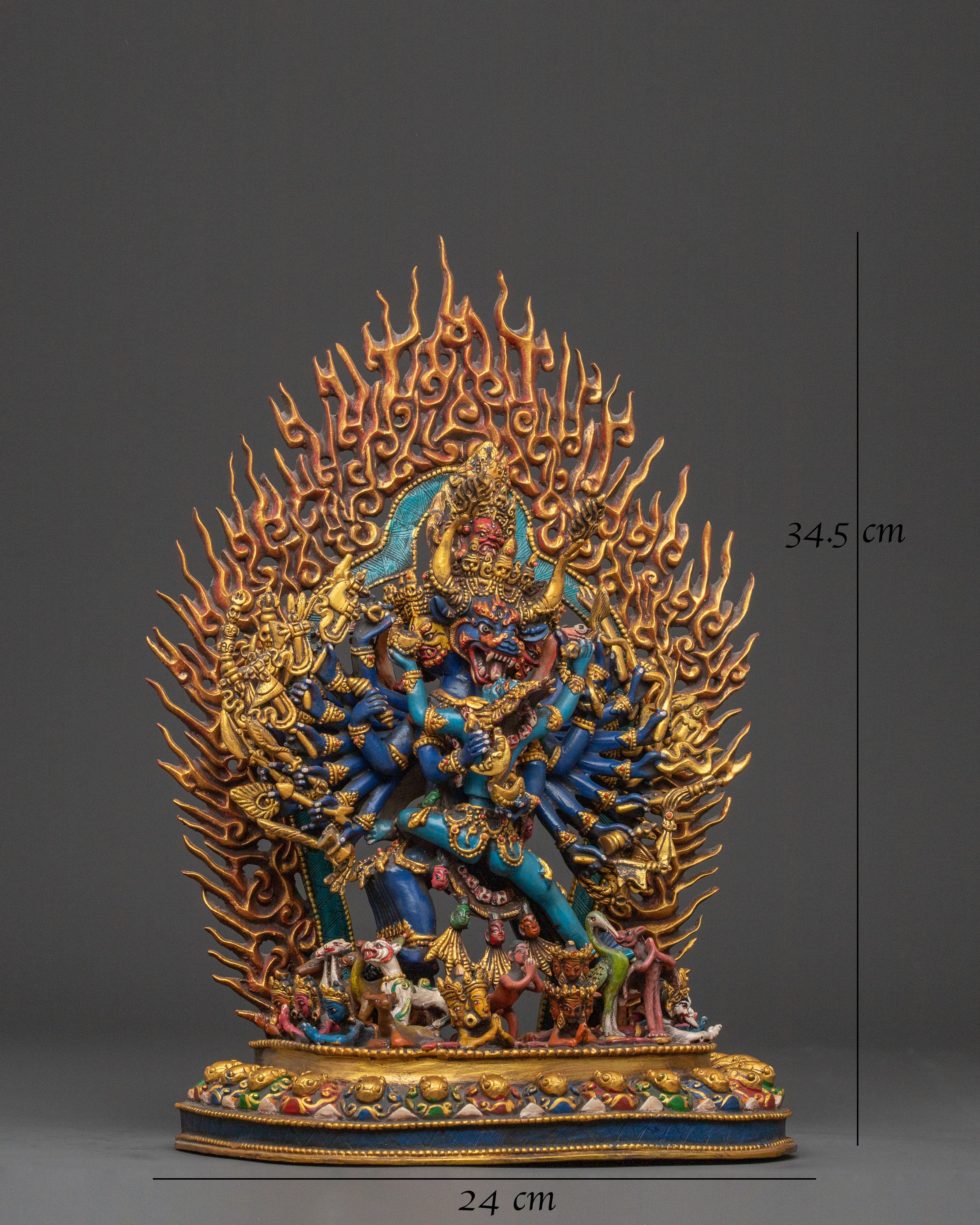 Guardian Yamantaka Statue With Consort | Protector Icon