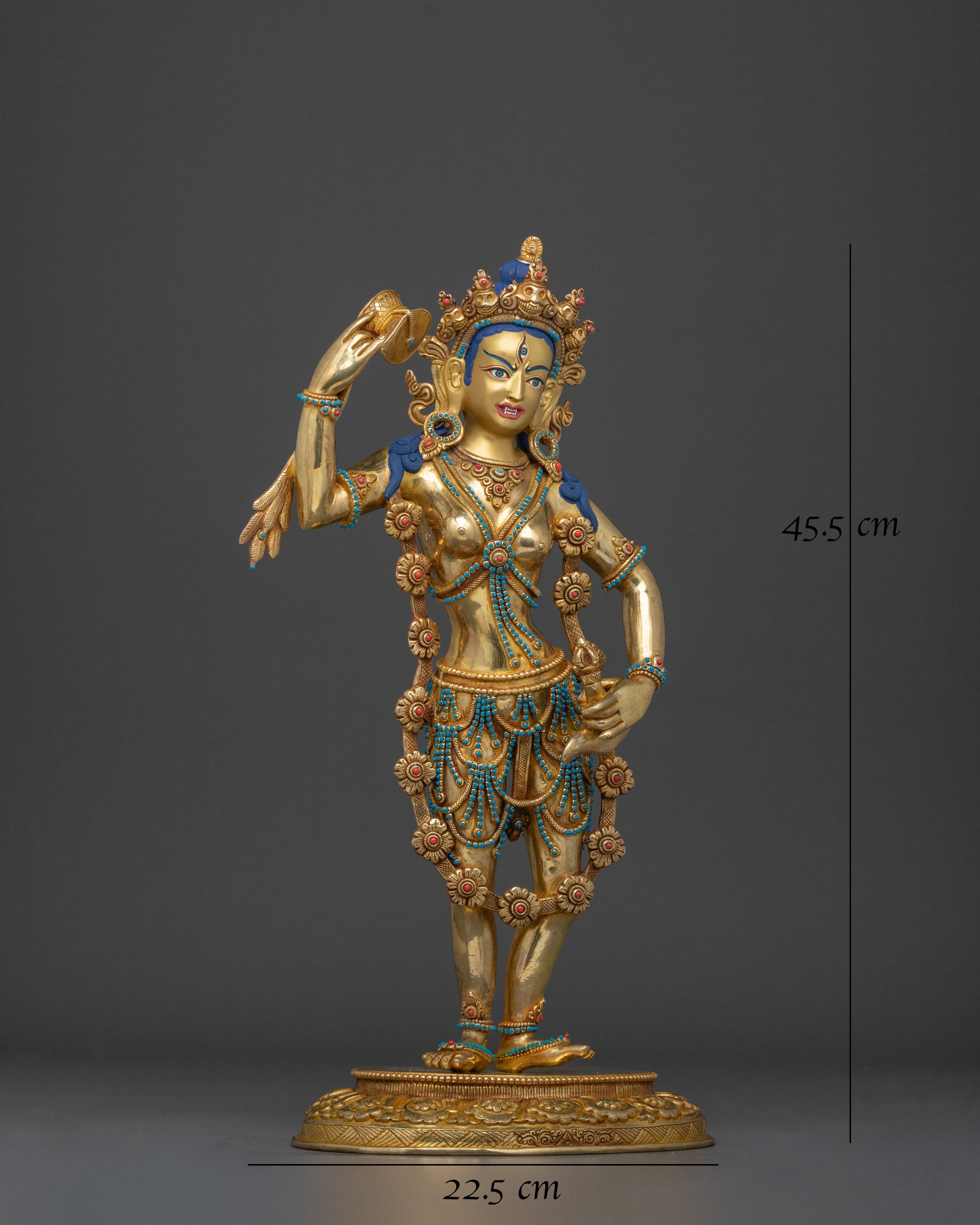 Tibetan Dakini Machig Labdron Statue | Tibetan Yogini of Wisdom & Liberation
