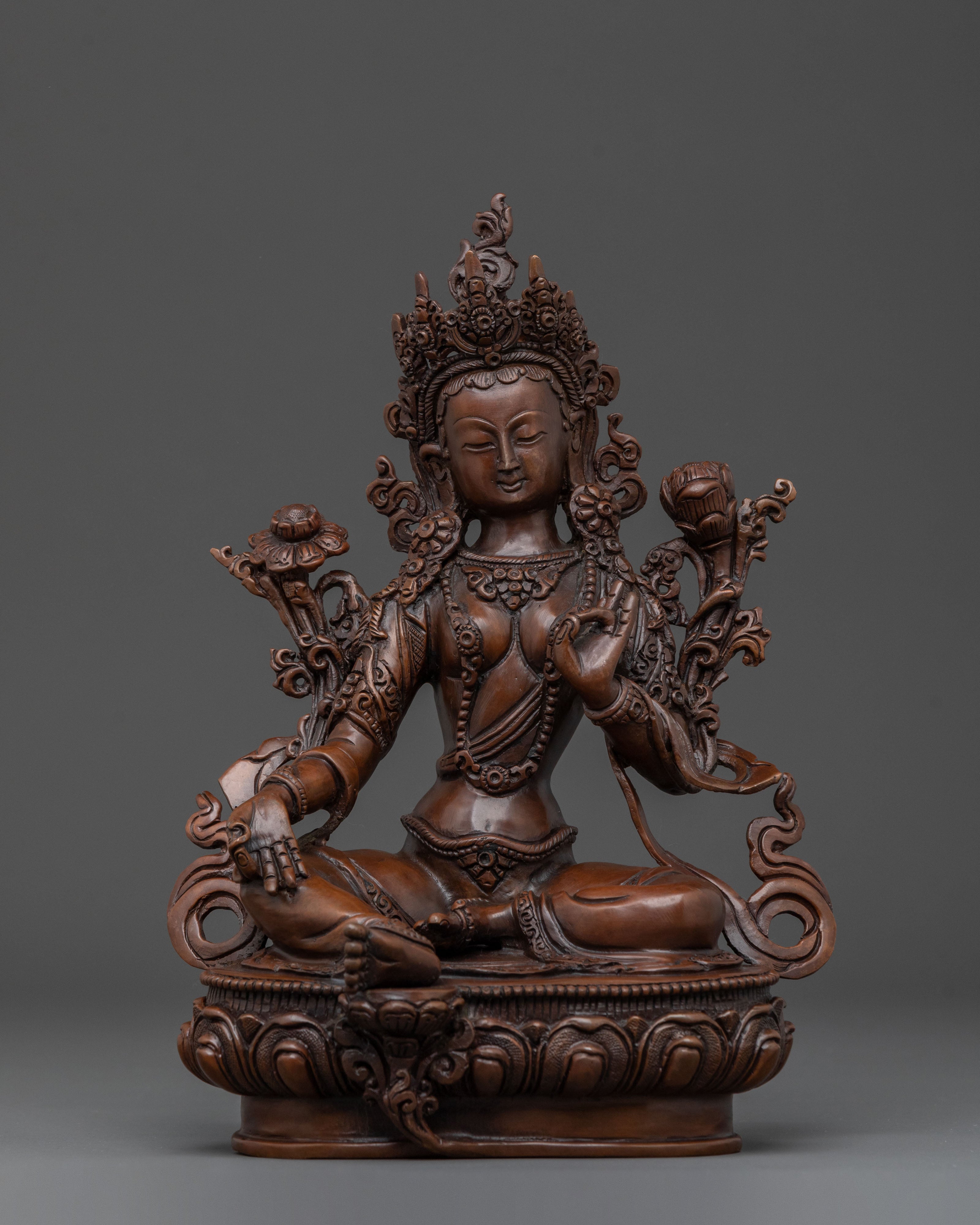 Green Tara Statue