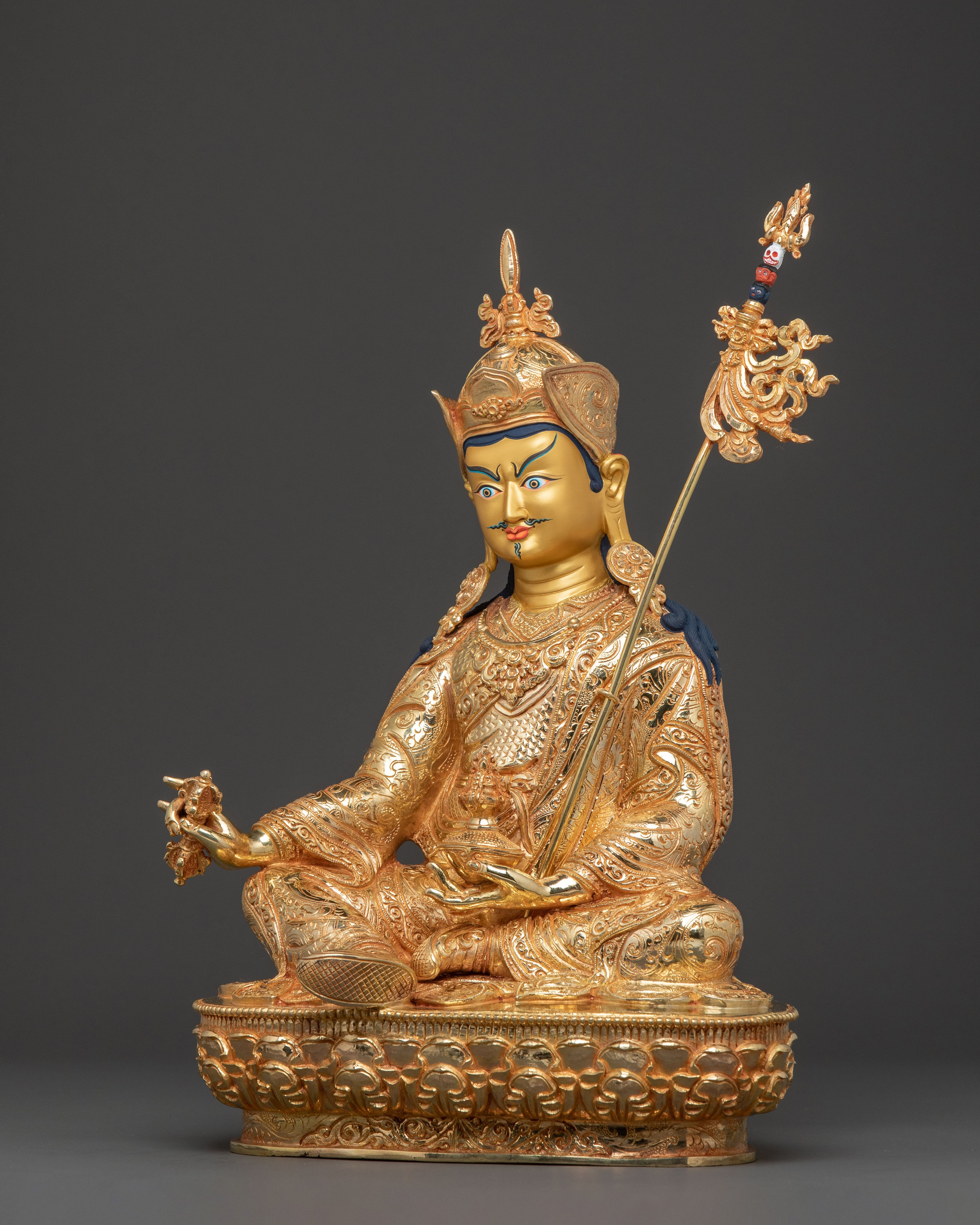 Guru Rinpoche Spiritual Statue for Meditation Decor