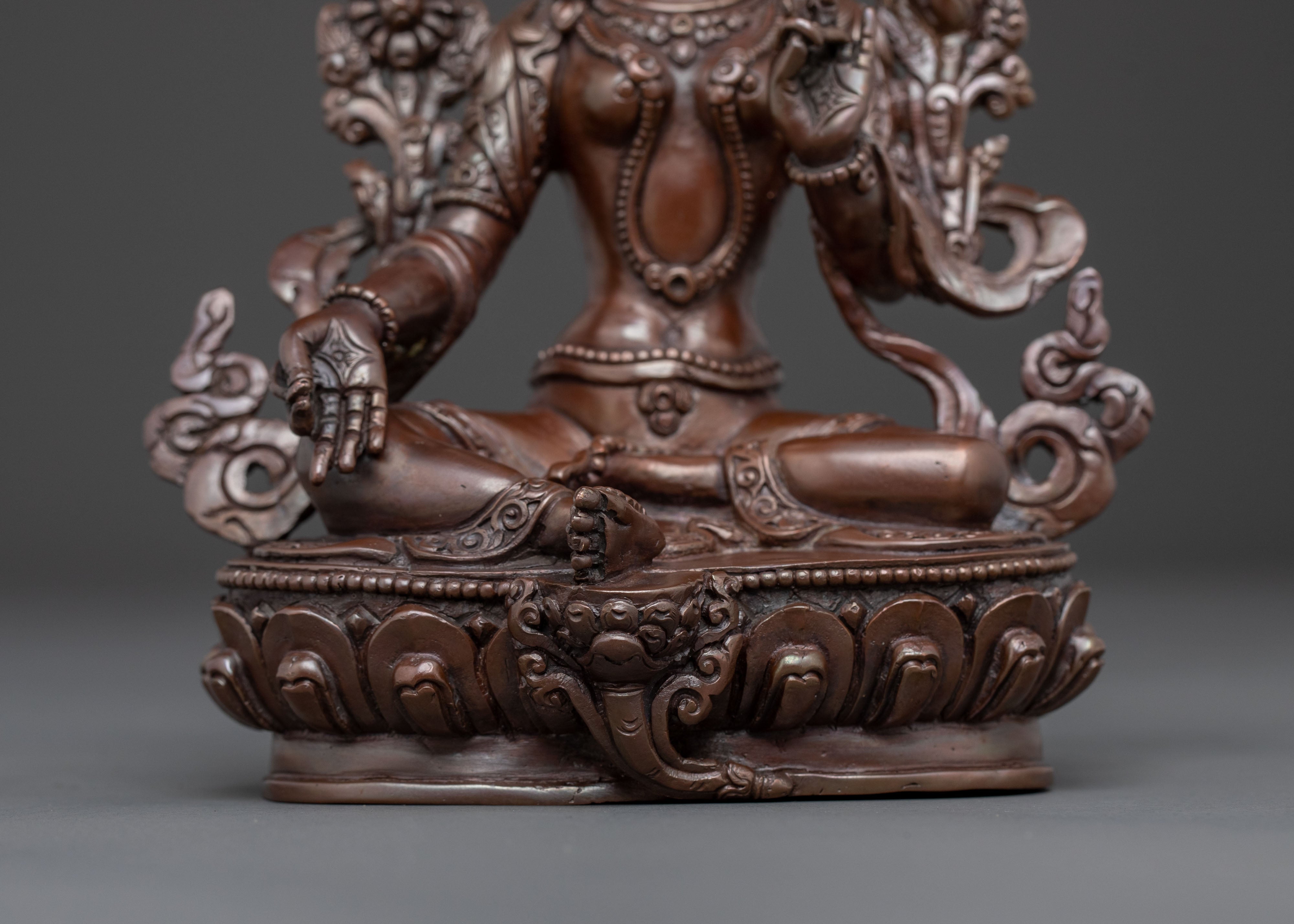 Green Tara Swift Protector Statue | Goddess of Compassion