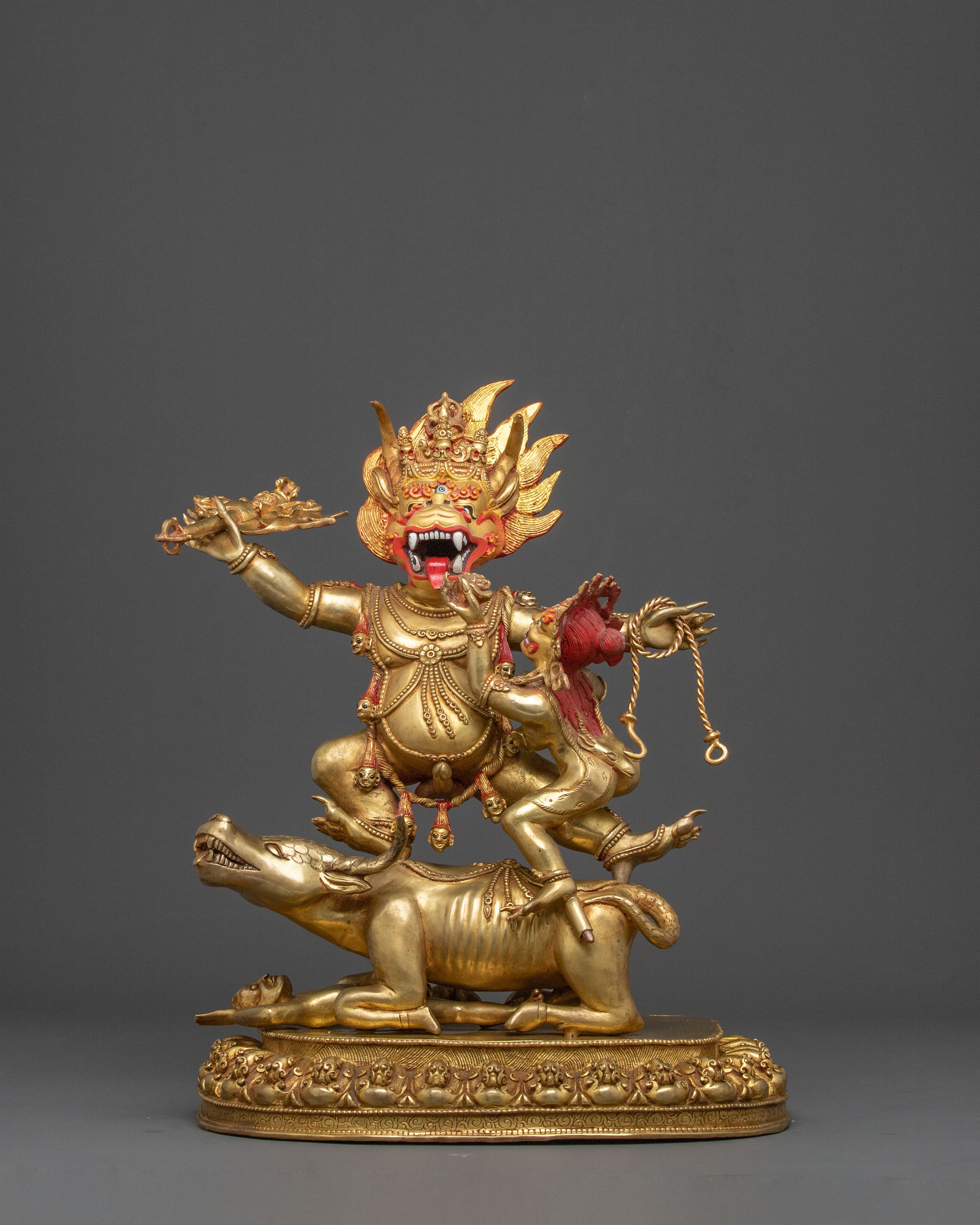 Yama Dharmaraja Fierce Wisdom Statue | Wrathful Deity