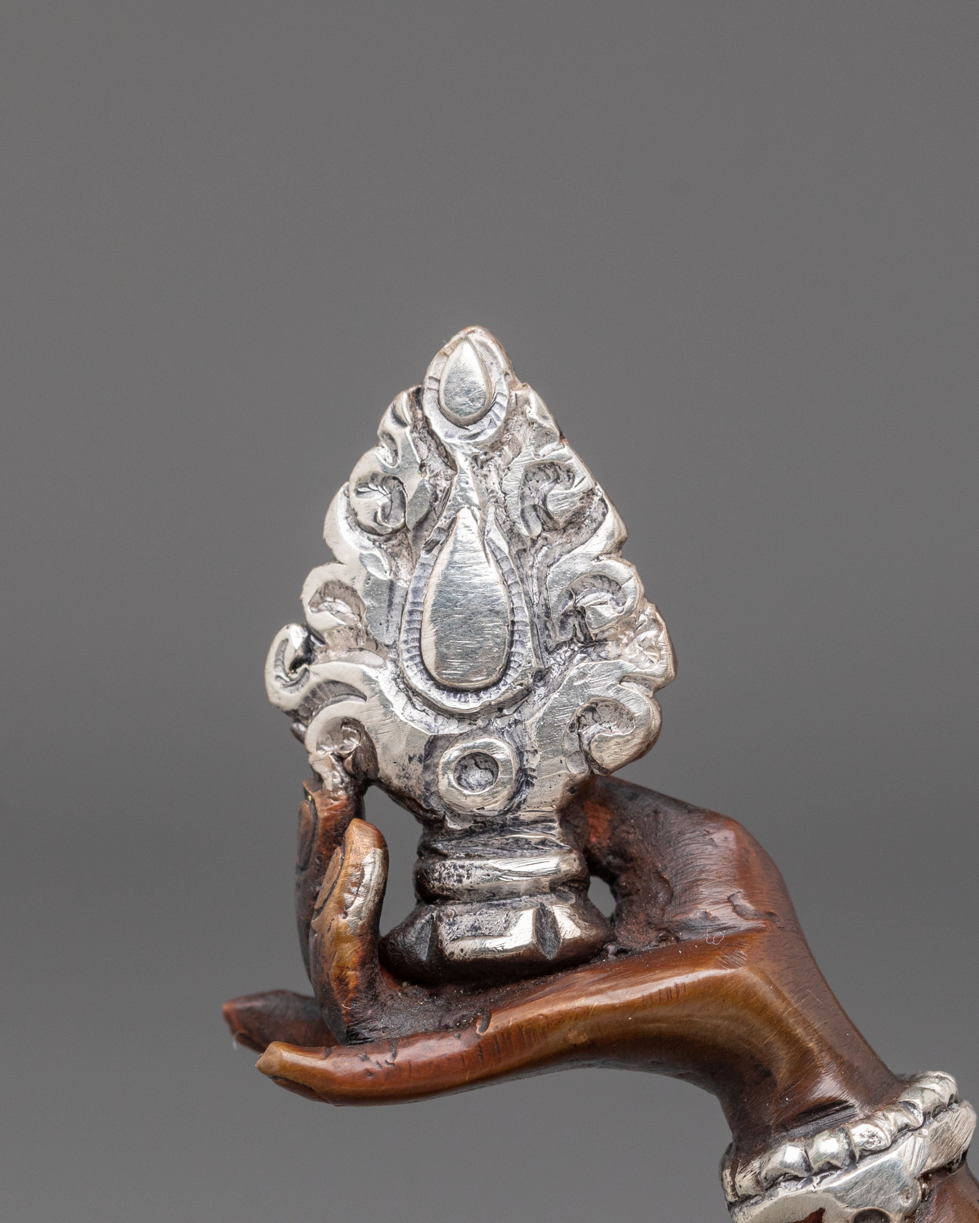Devi Laxmi Sculpture | Oxidized Copper Goddess Figurine