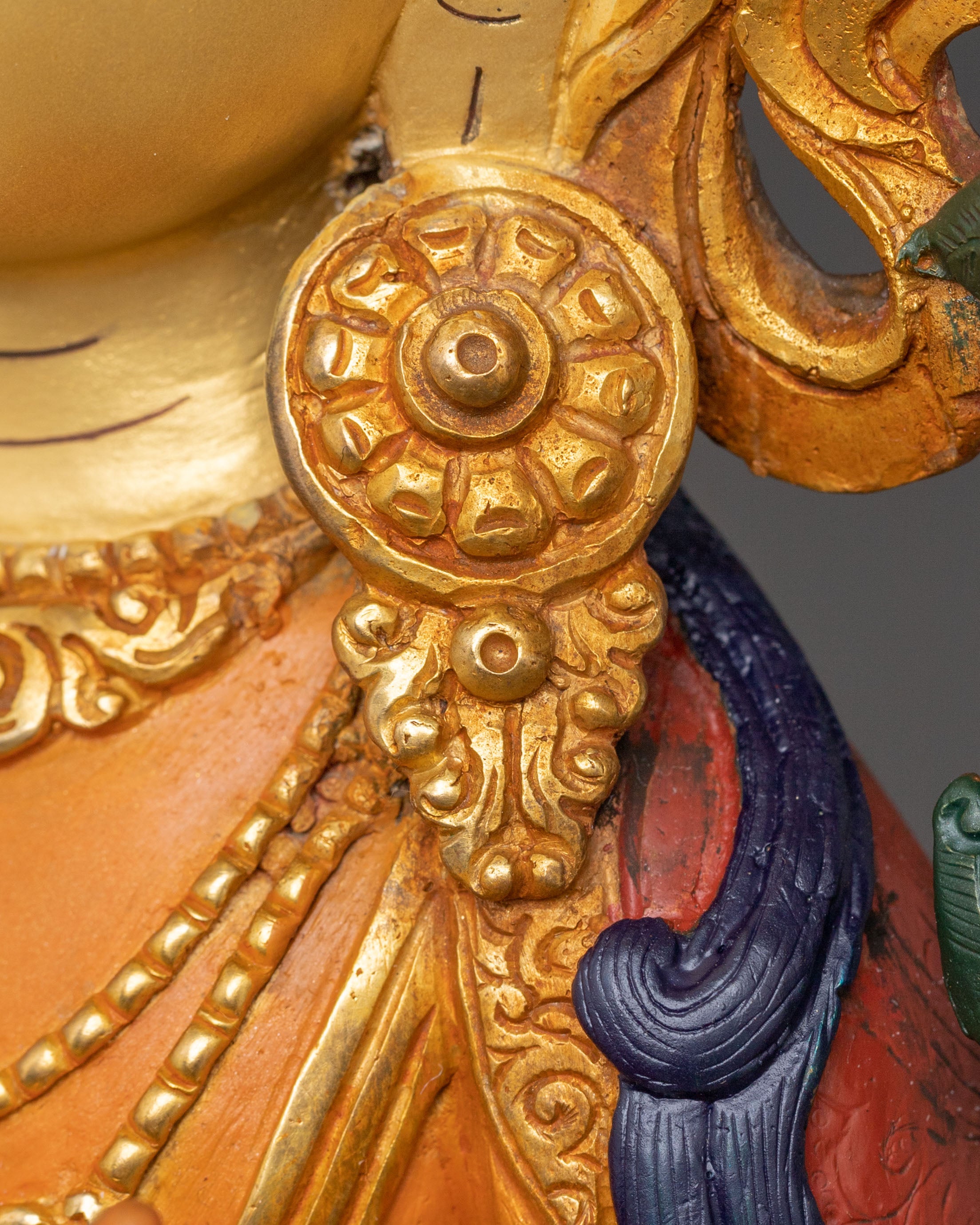 Manjushri Golden Statue of Power and Wisdom | Meditation Deity