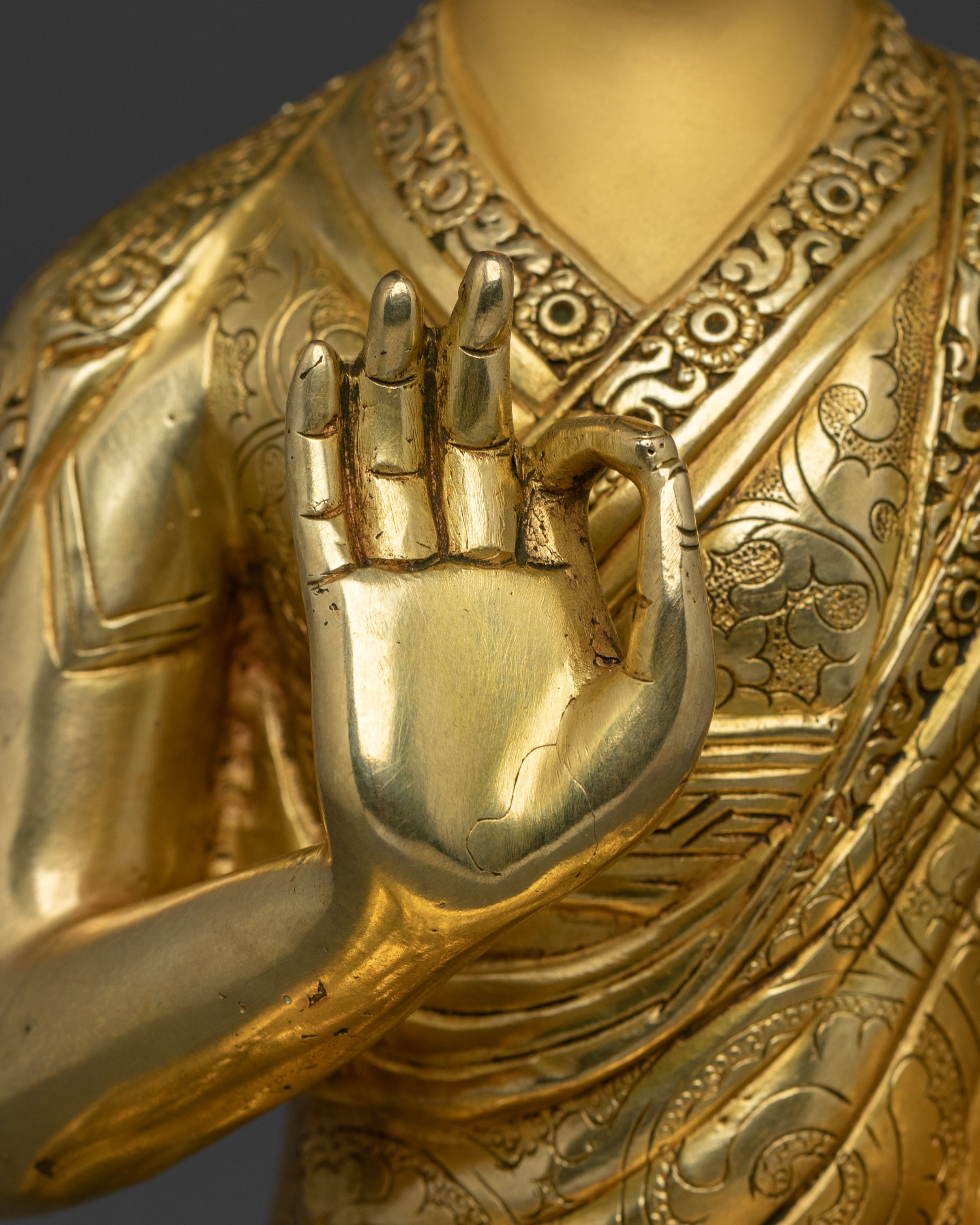 Tsongkhapa with Disciples Sculpture Set | Altar Home Decor