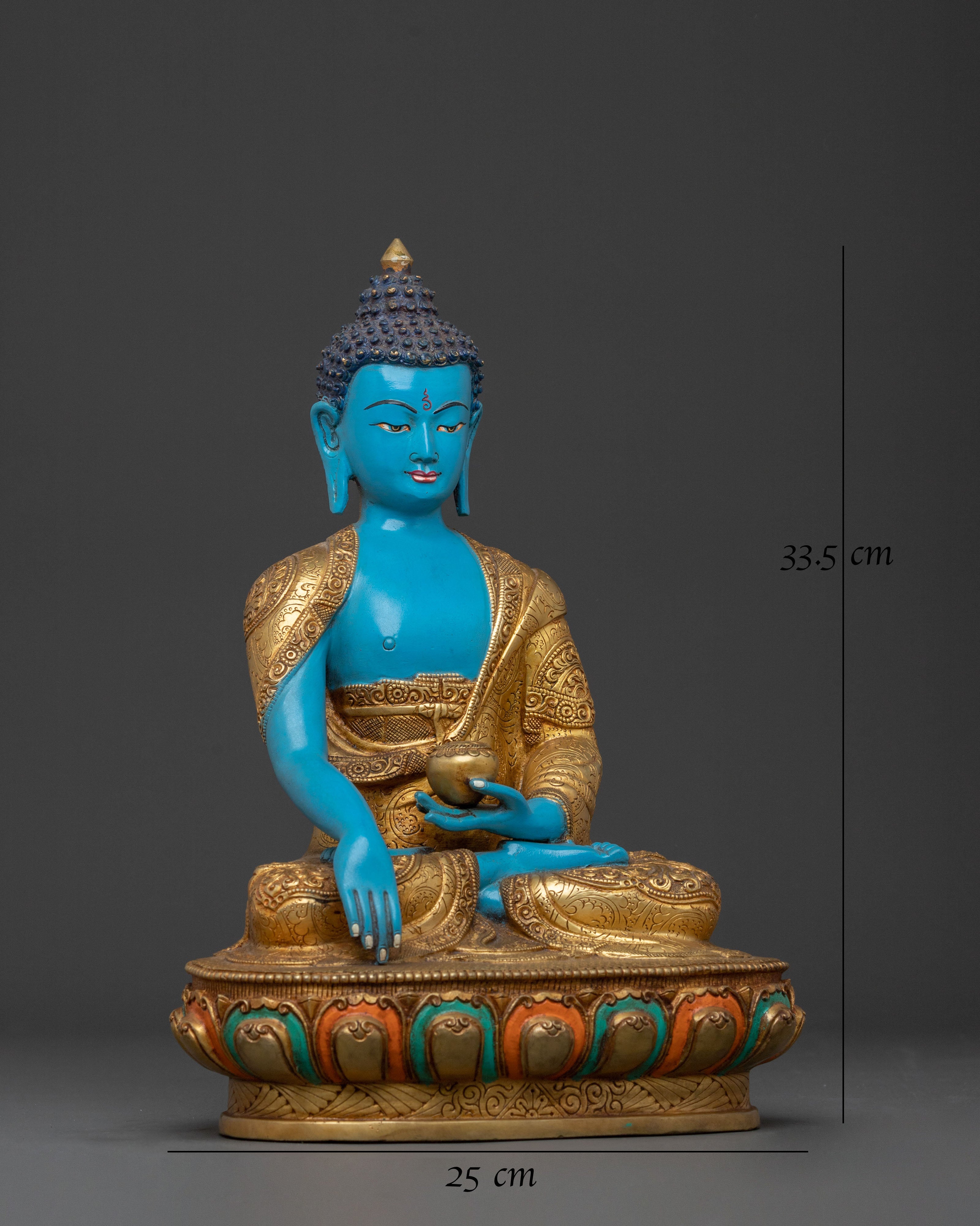 Akshobhya Buddha Sculpture | Enlightened Figurine