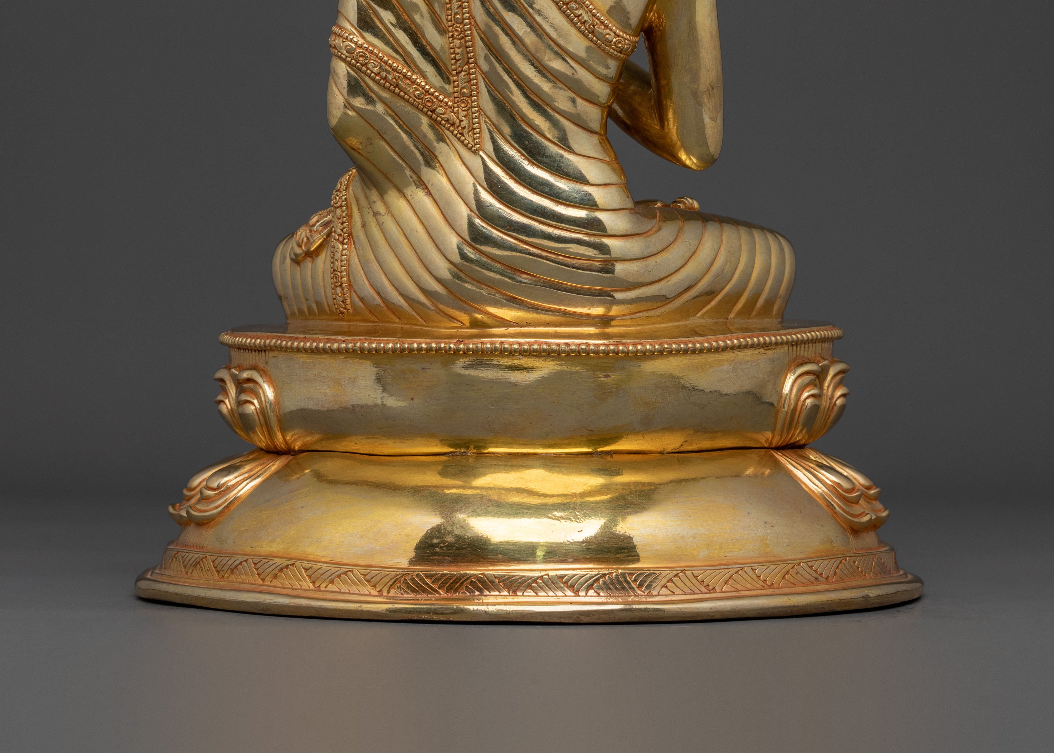 Amogasiddhi Sculpture | 24K Gold Gilded Figurine