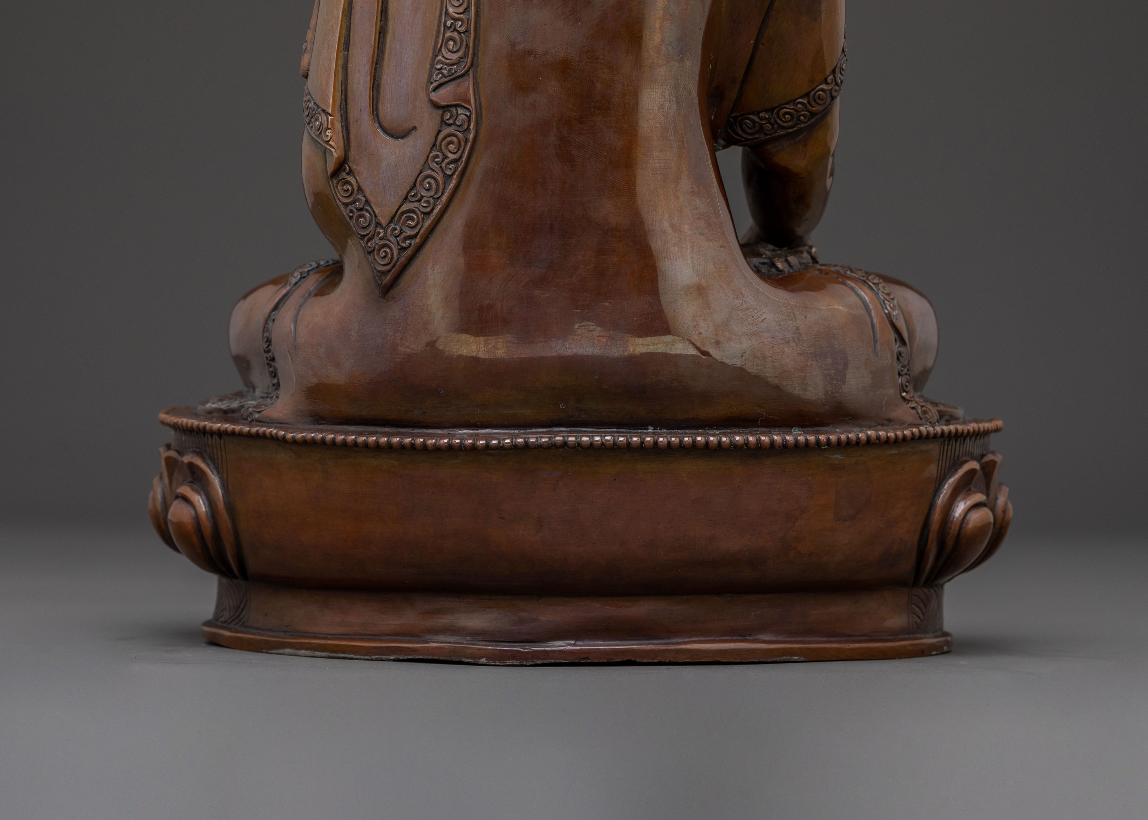 Shakyamuni Buddha Statue – Oxidized Copper Serenity