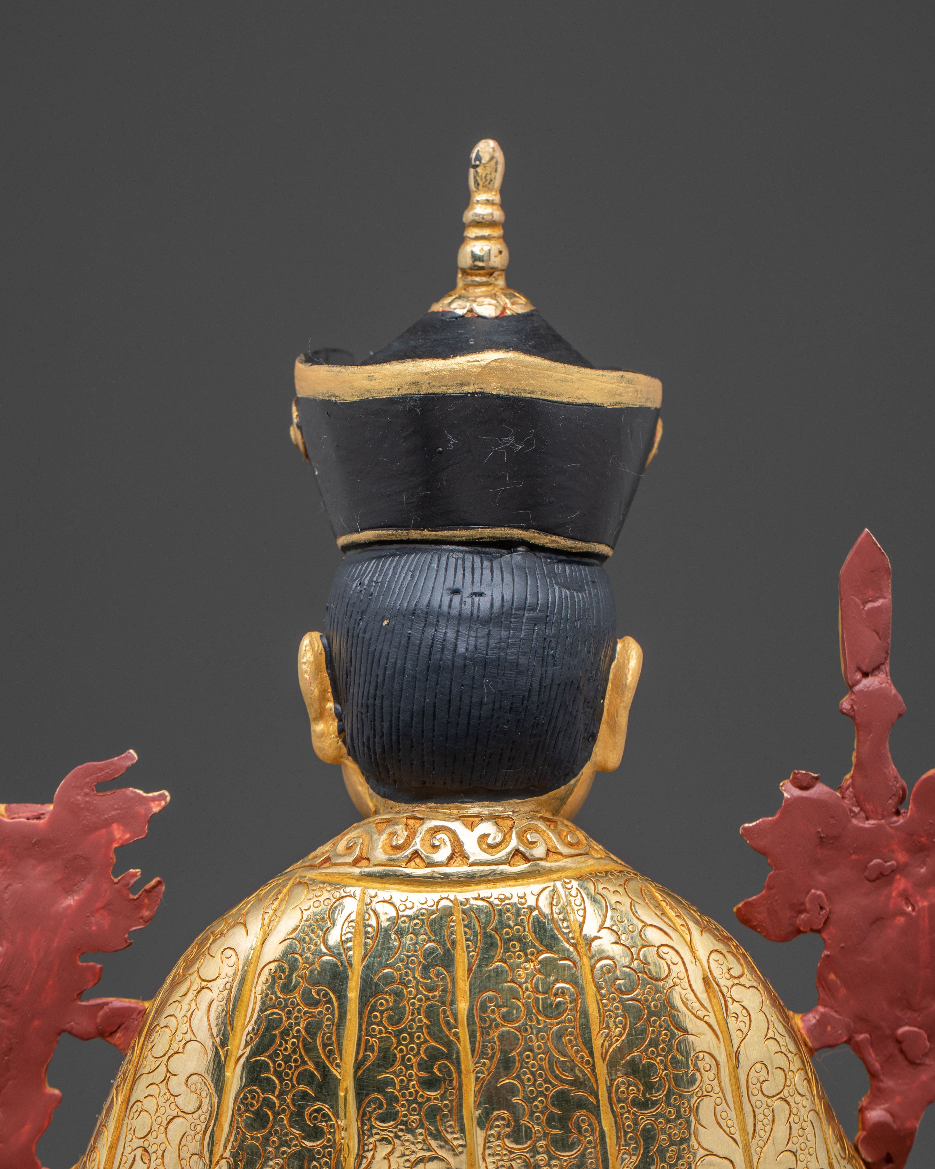 16 Karmapa Statue | Radiant 24K Gold Gilded