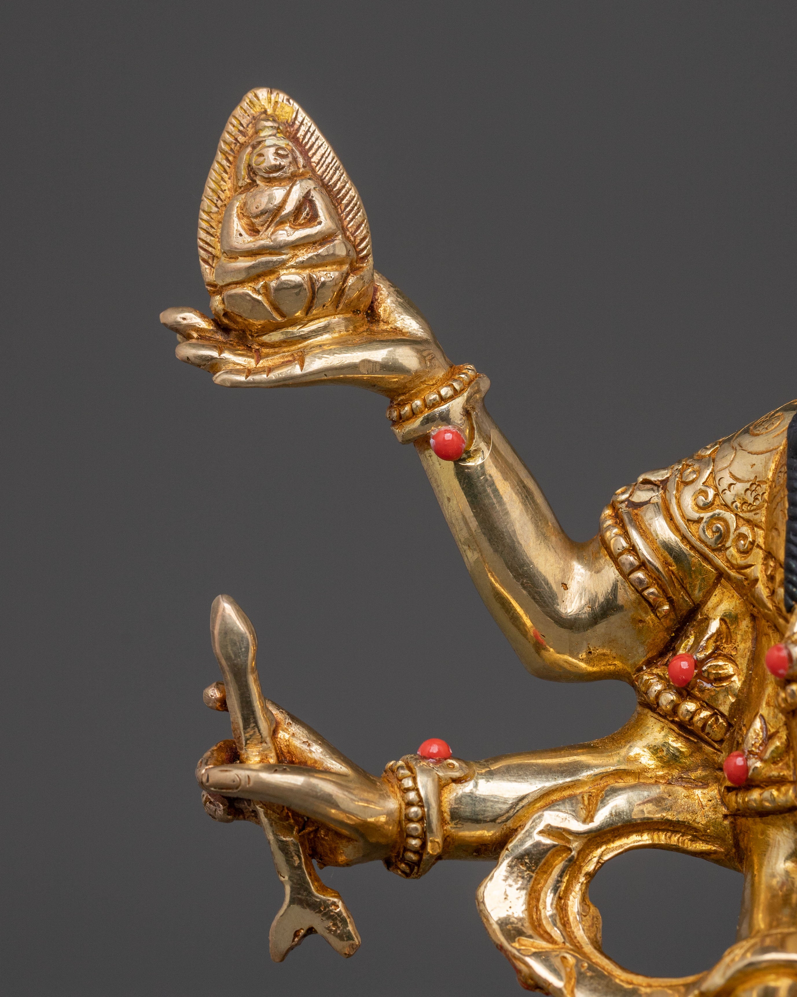 Namgyalma Healing Statue: 24K Gold Gilded Figure
