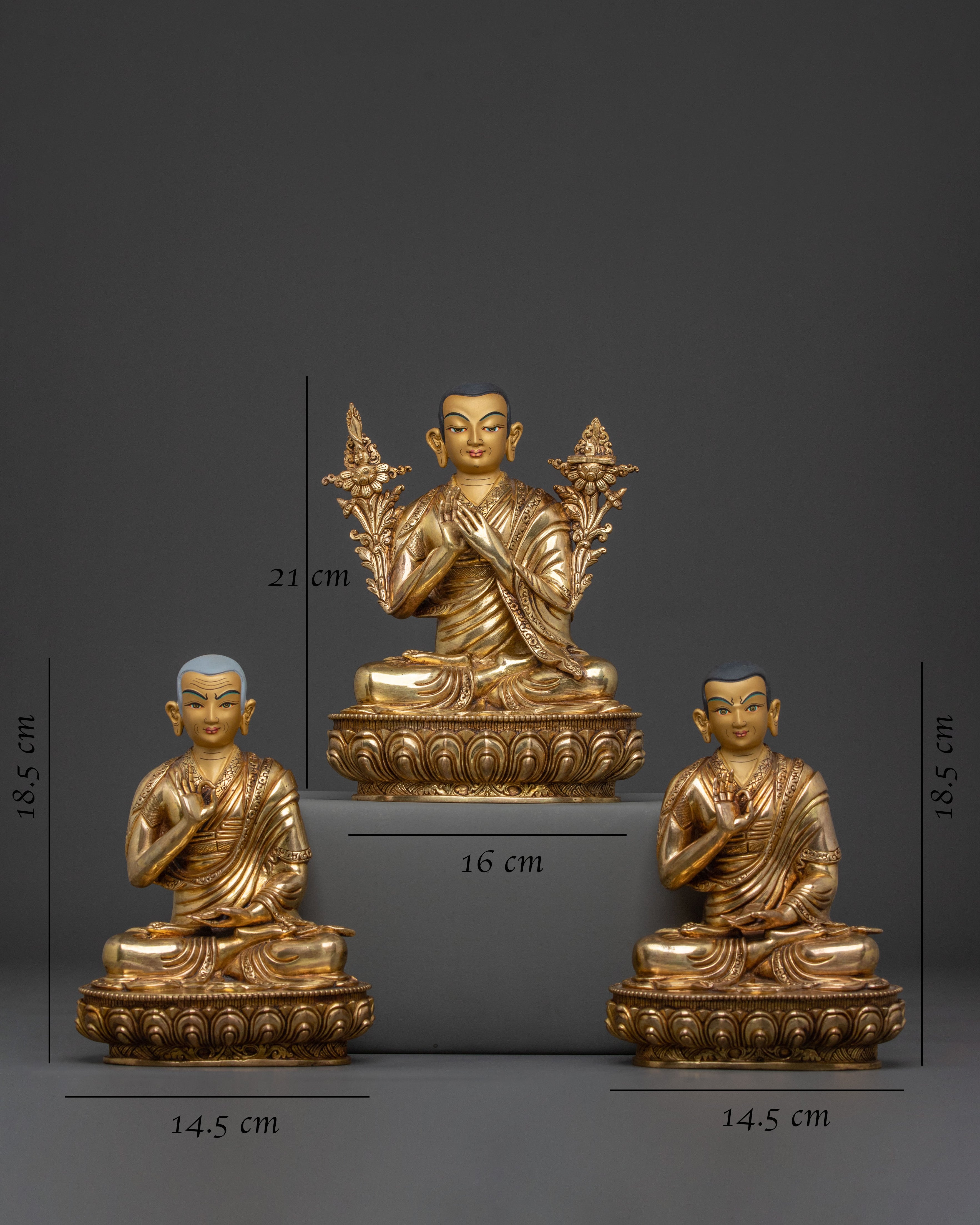 Tsongkhapa Divine Sculpture with Disciples | Symbol of Wisdom