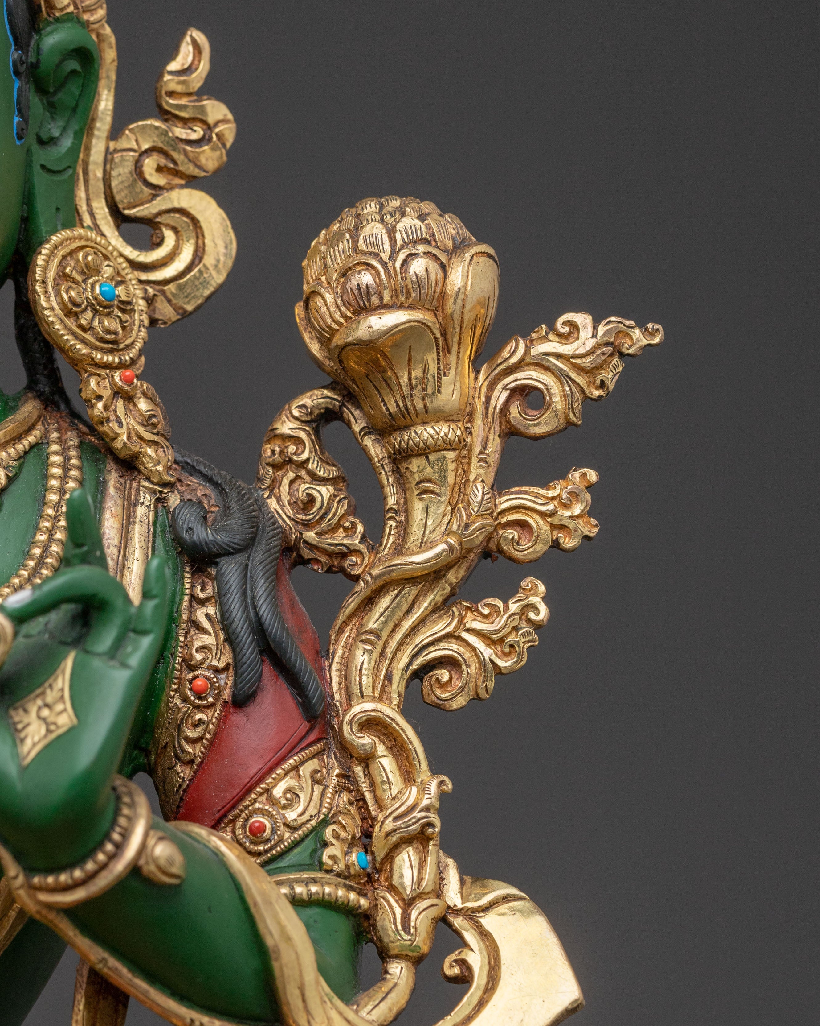 Green Tara Statue Mother of Mercy – Handcrafted in Nepal