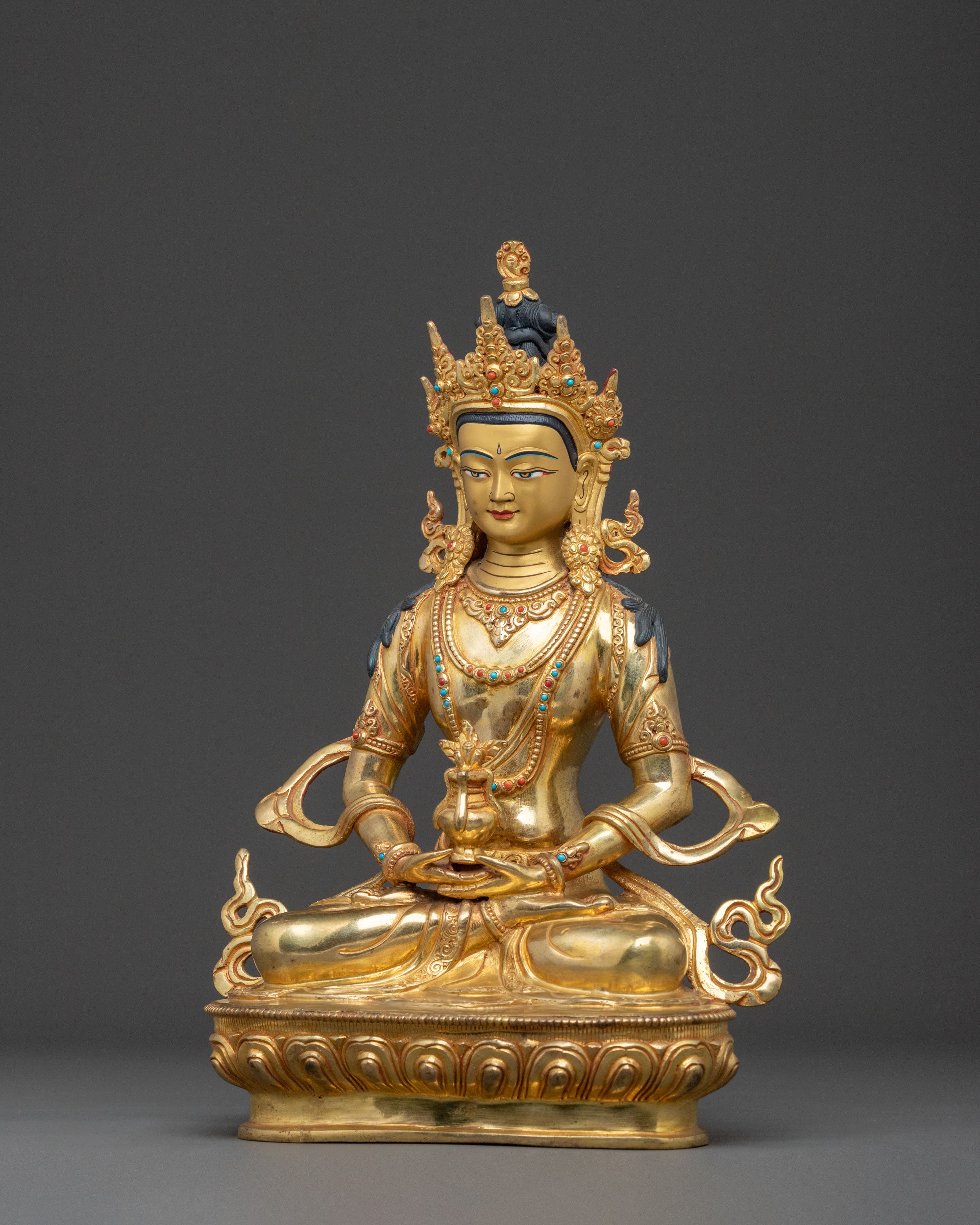 Amitayus Buddha Eternal Life Statue | Tibetan Buddhist Decor