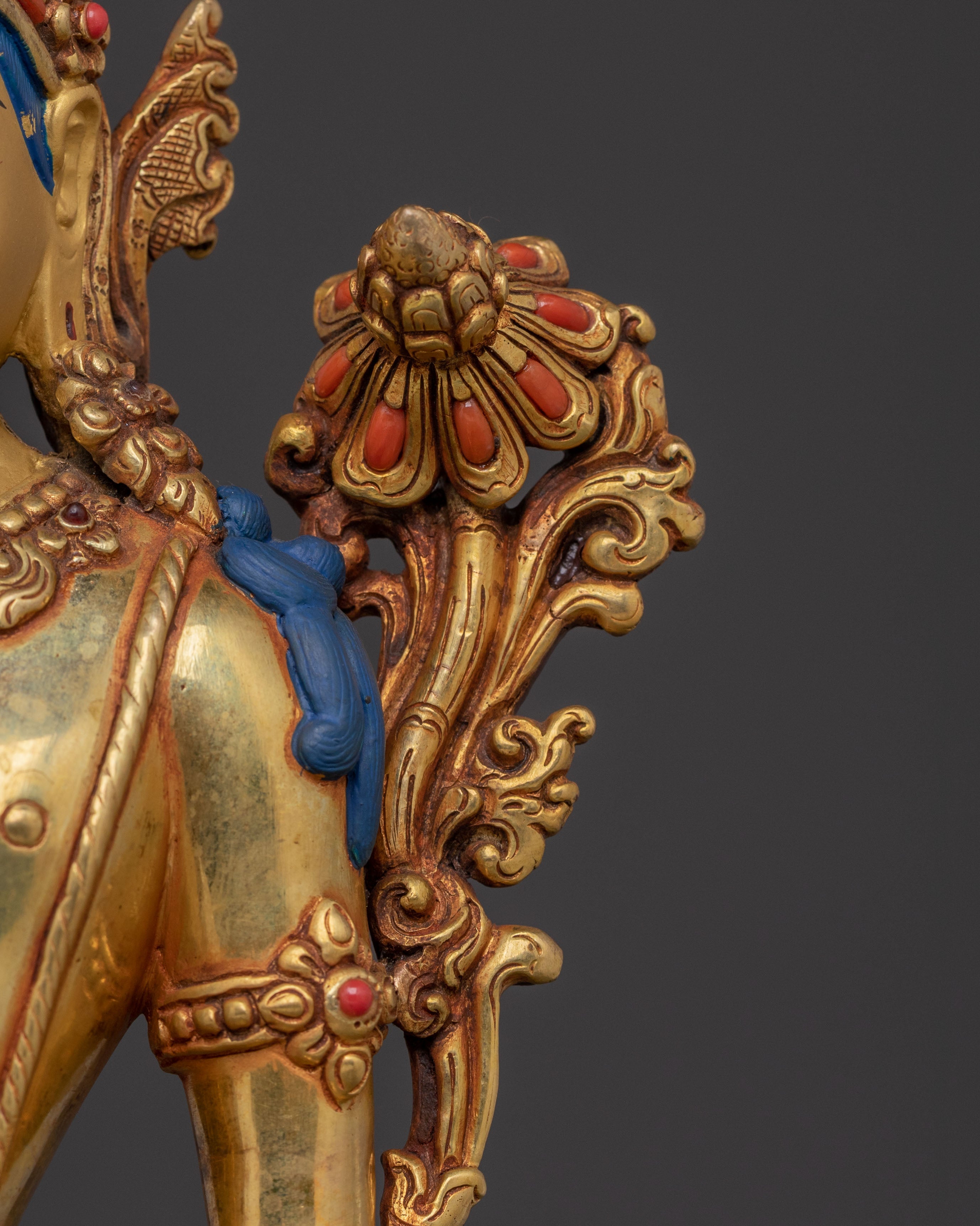Padmapani Golden Statue | Meditational Decor