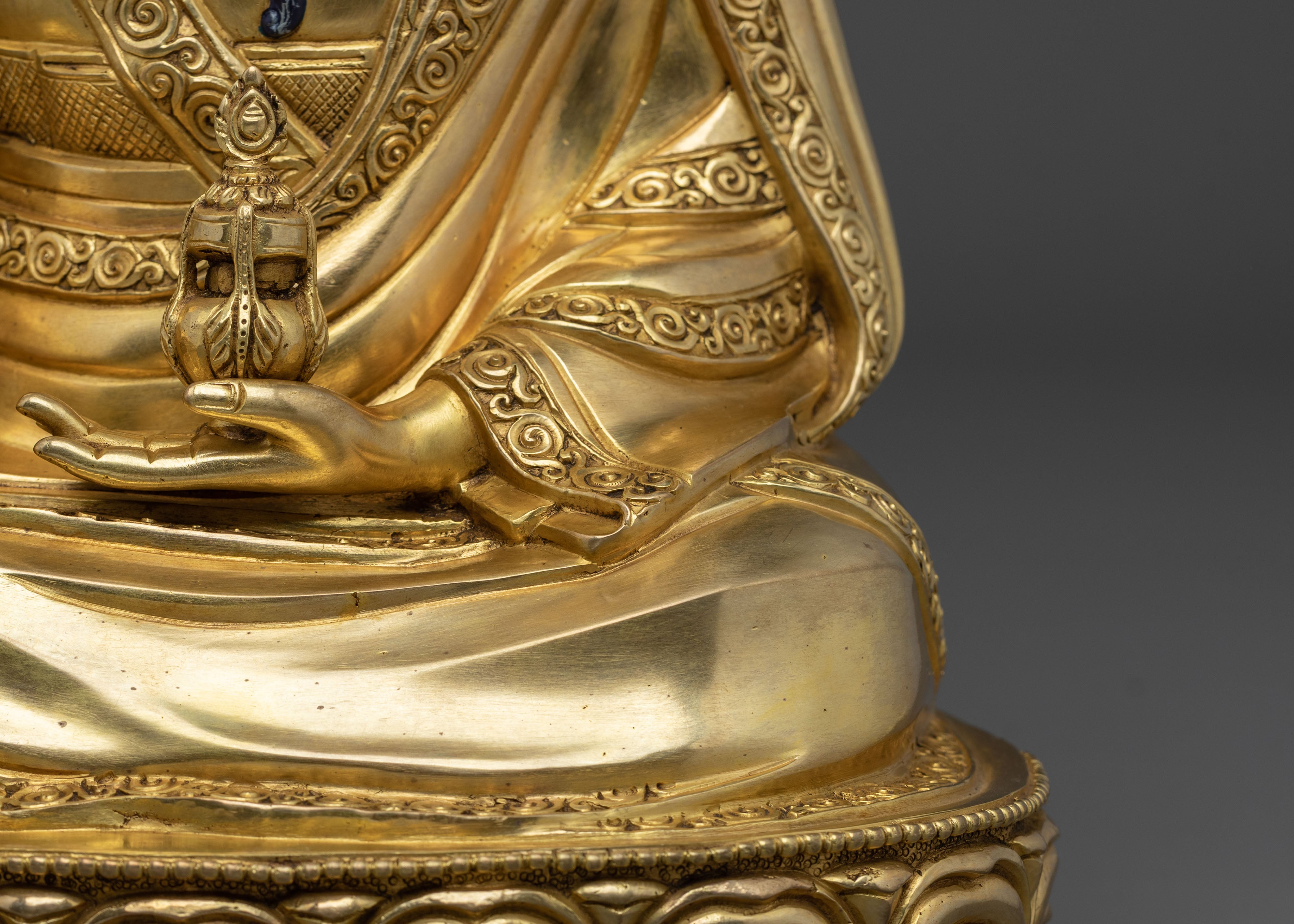 Guru Shapdum Statue | Sacred Copper Artistry