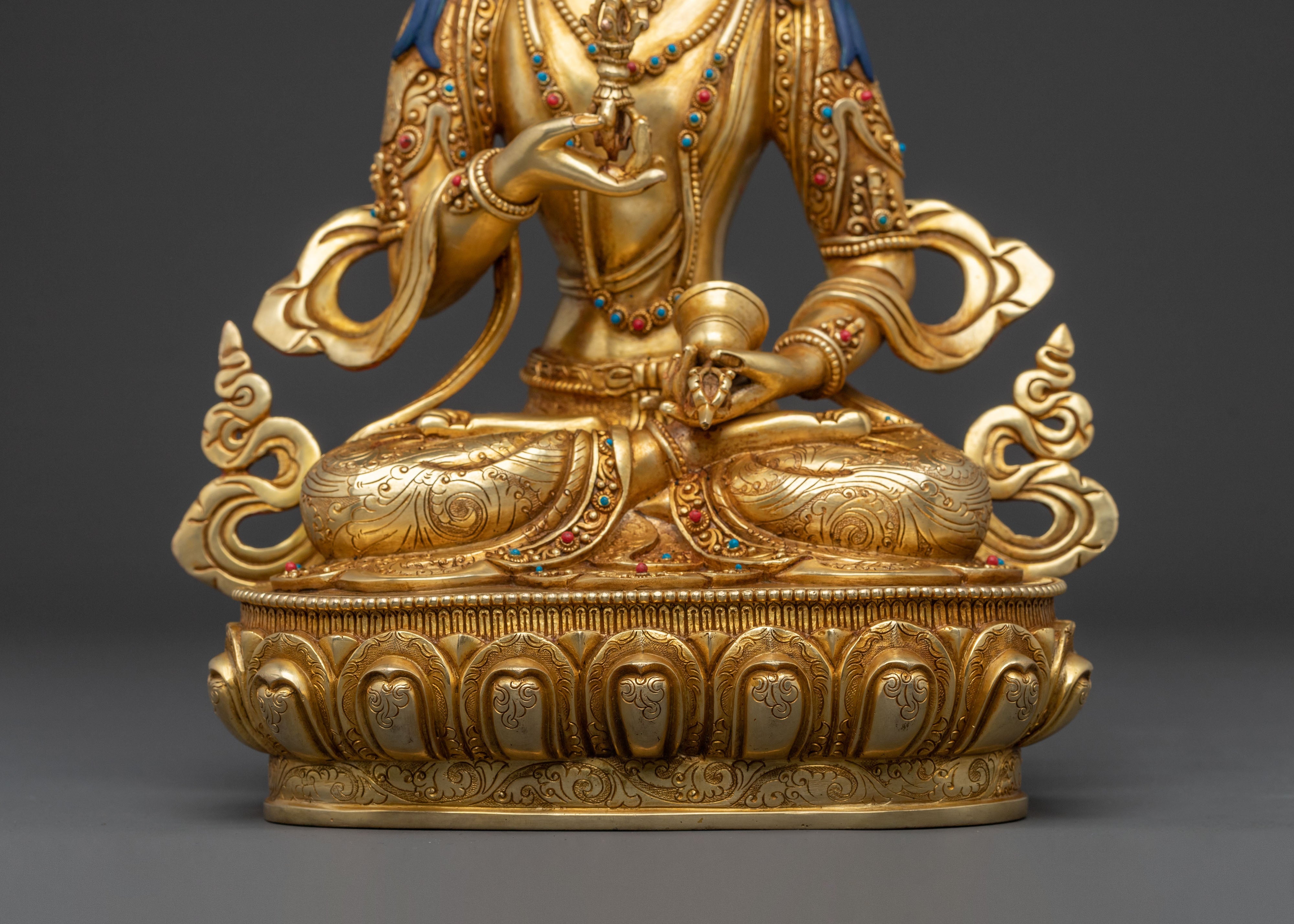 Handcrafted Vajrasattva Figurine | Sacred Tibetan Purification Statue