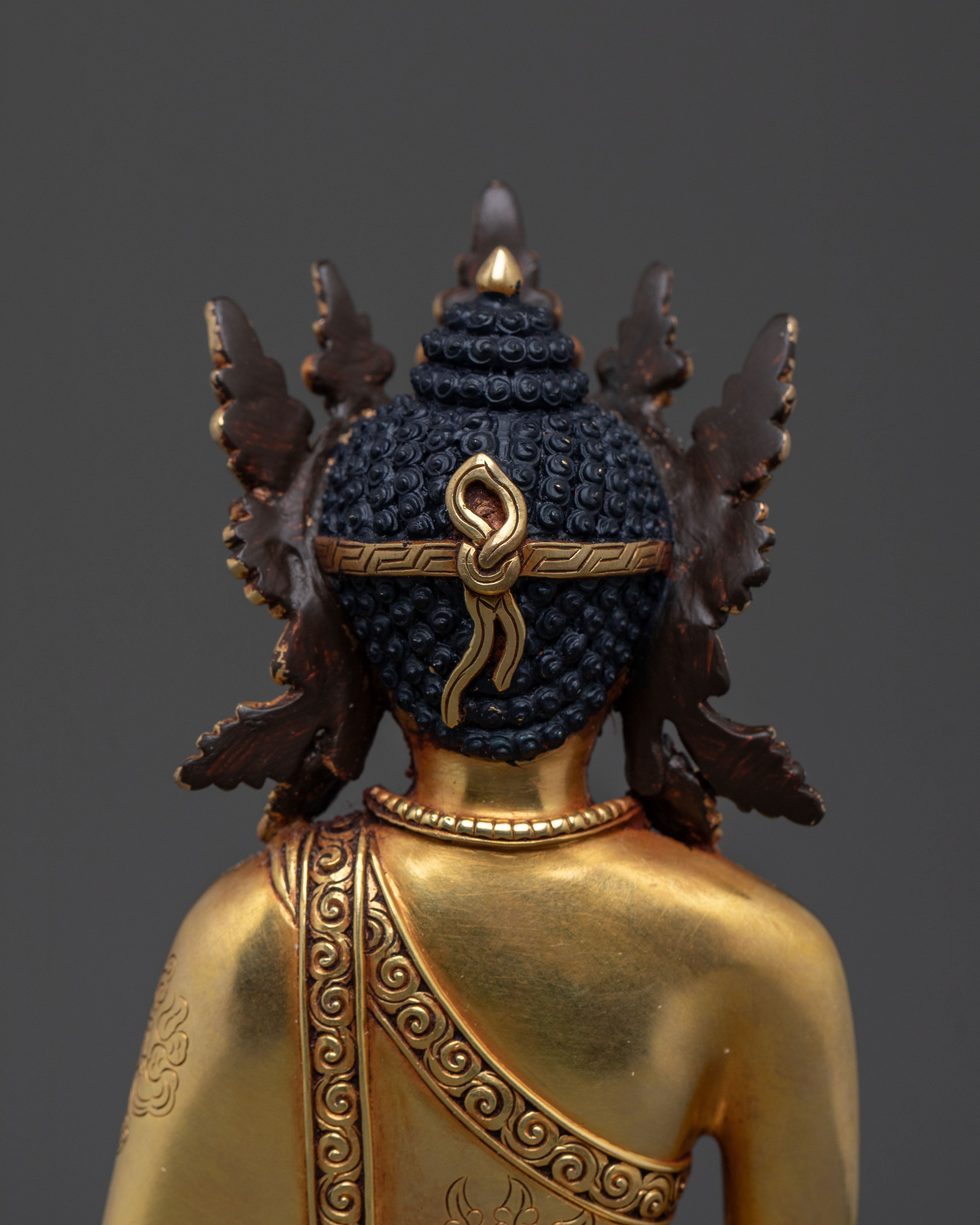 Crown Shakyamuni Spiritual Decor Statue