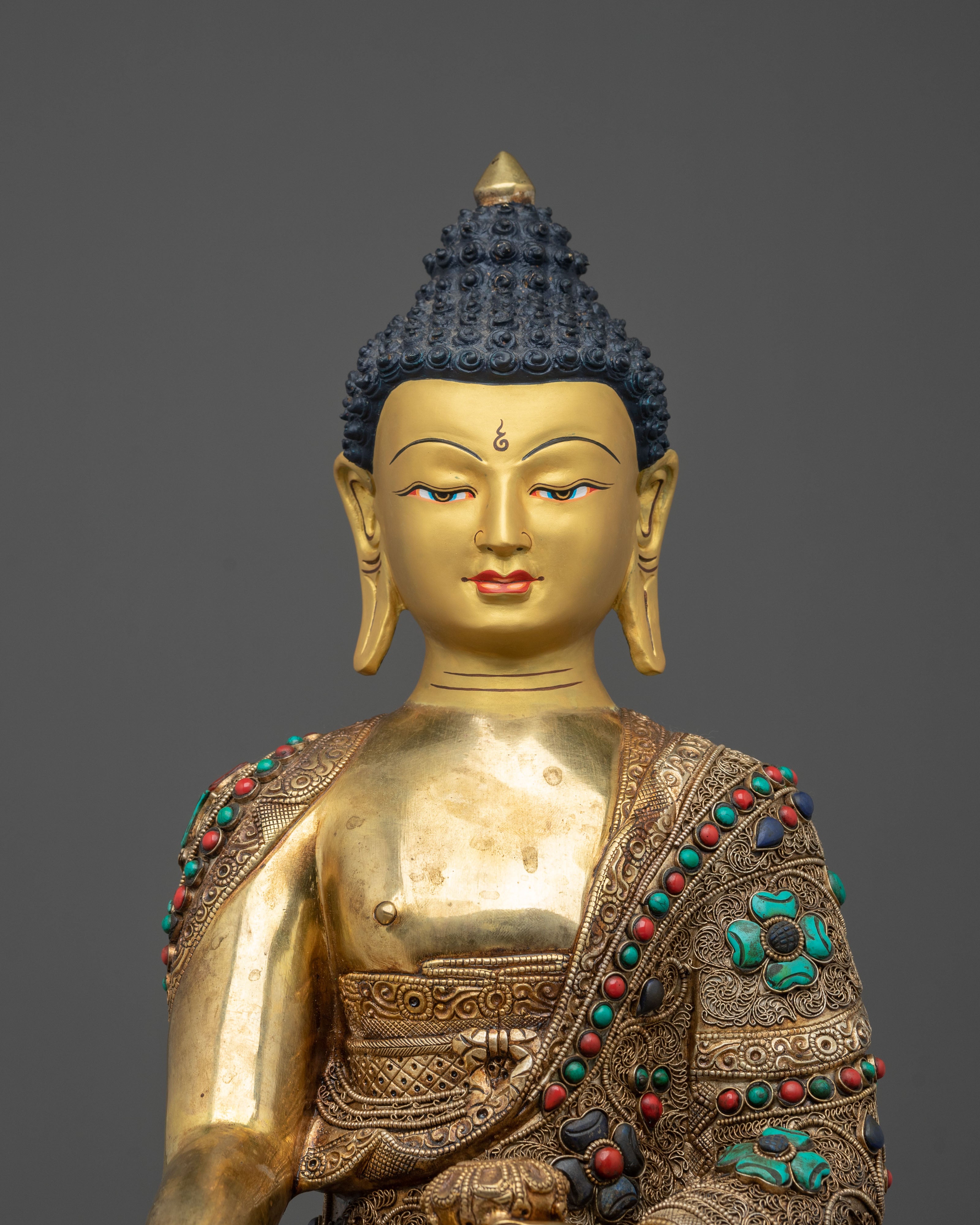 Shakya Thubpa Shakyamuni Statue | Tibetan Buddhist Buddha Sculpture