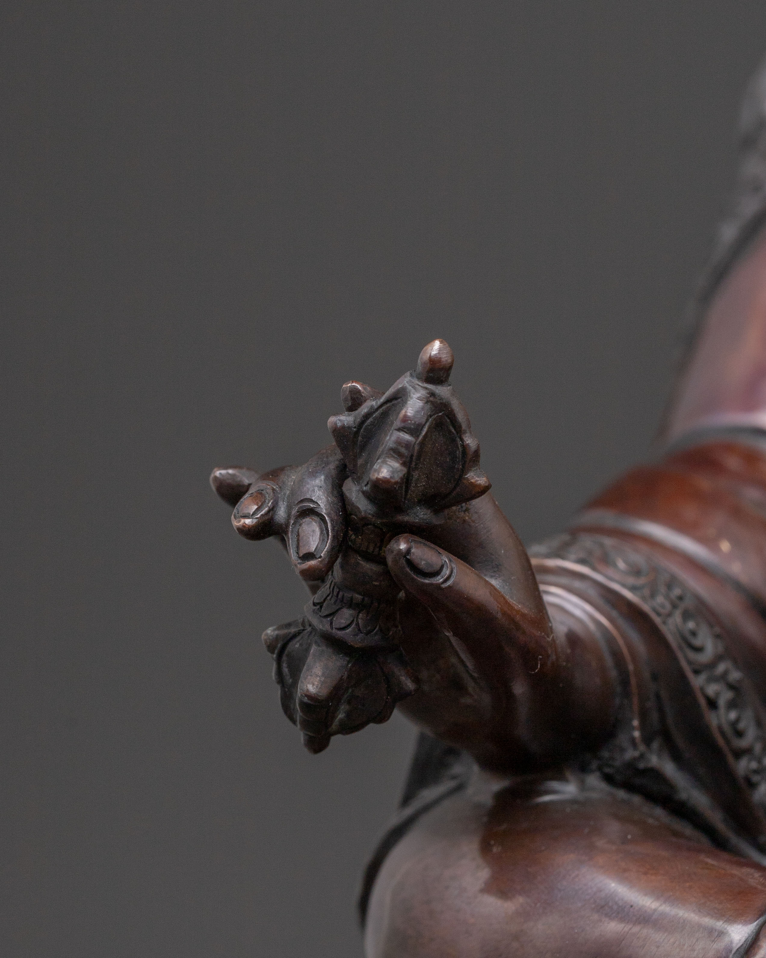 Guru Rinpoche Blessing Statue | Oxidized Copper