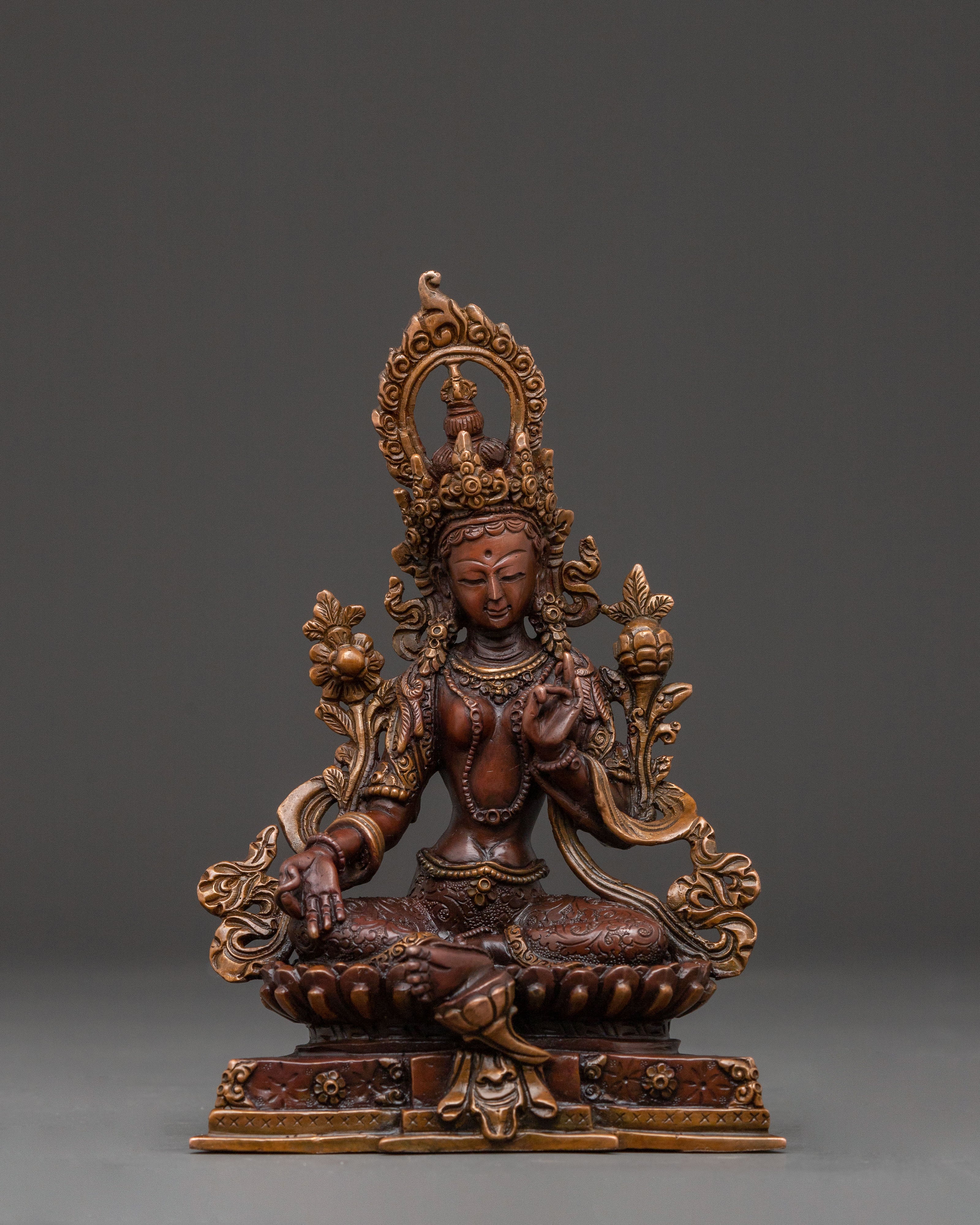 Six Bodhisattva Statue Set – Handcrafted Copper Set