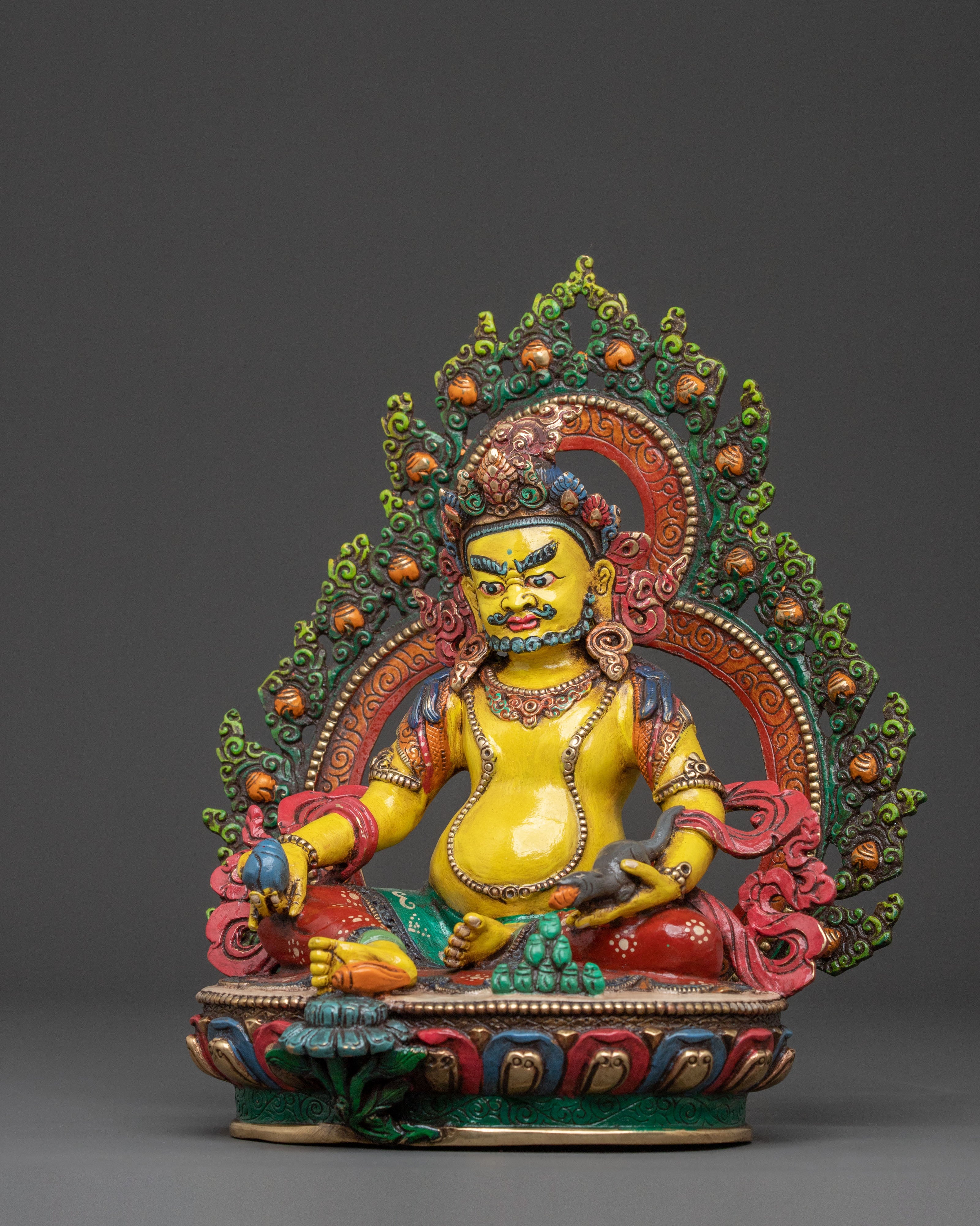 Handcrafted Dzambhala Statue | Tibetan Wealth Deity