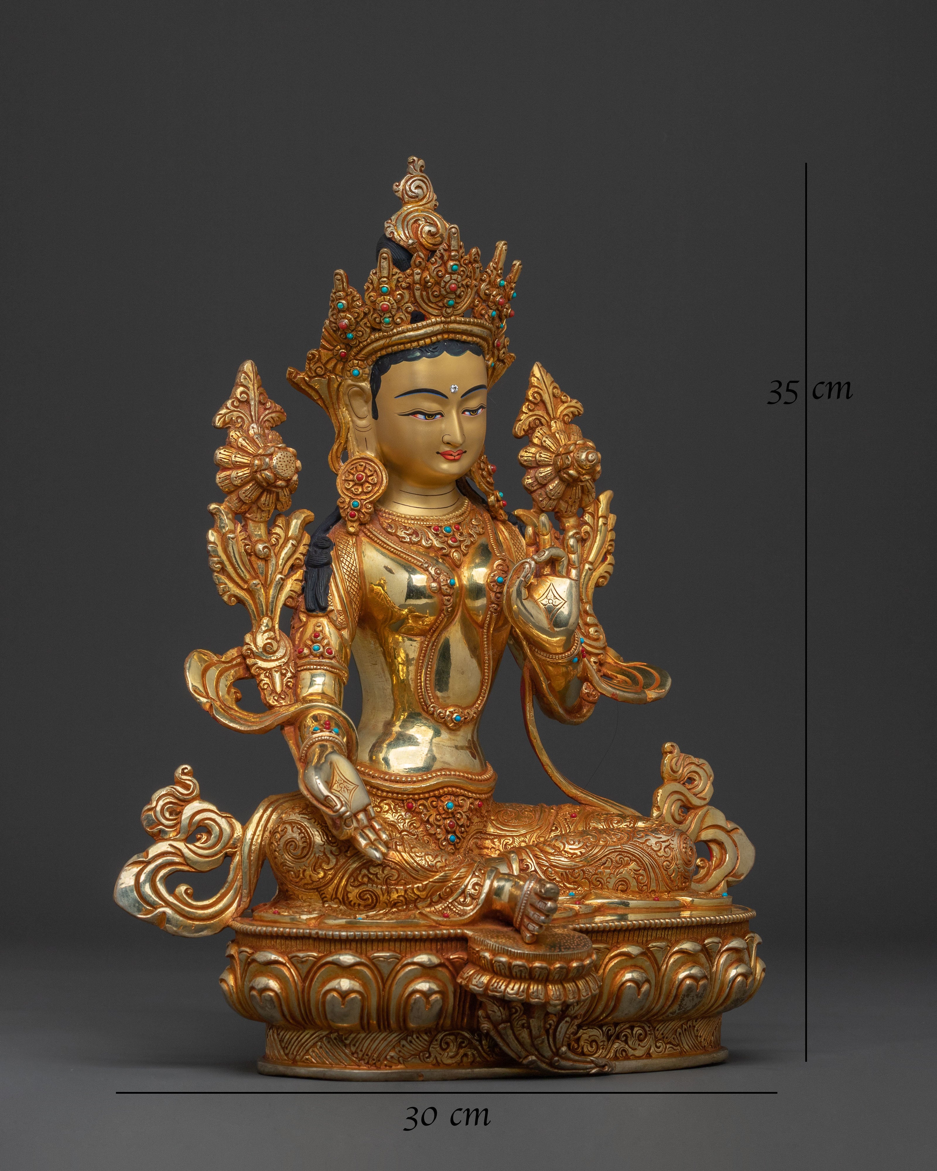 Green Tara Statue Protector of All | Symbol of Compassion
