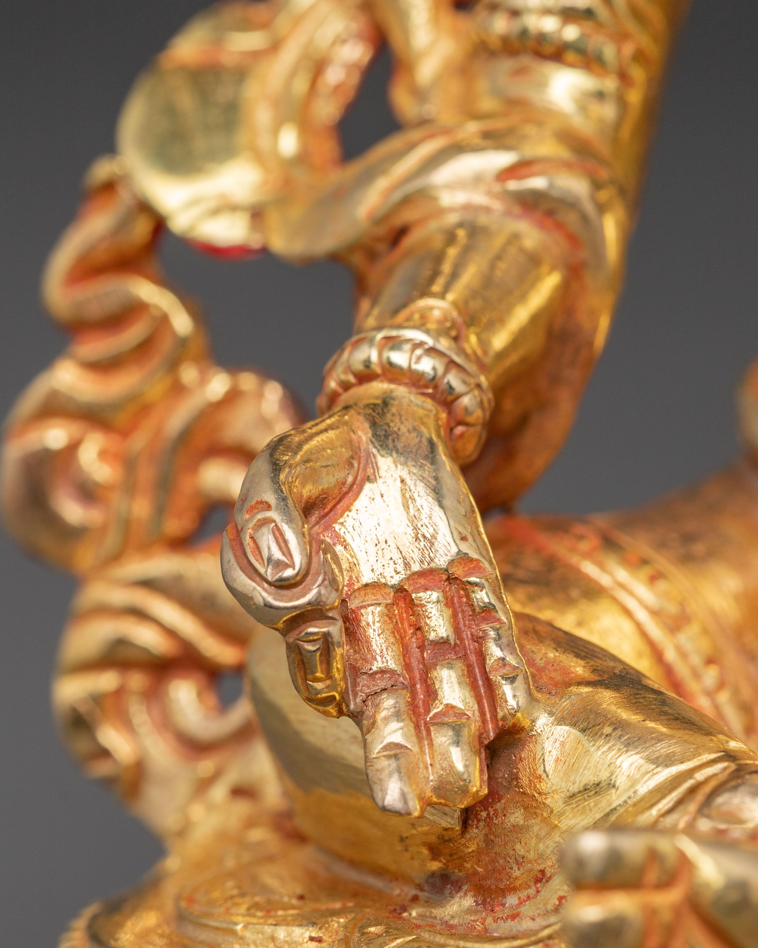 Mother Green Tara Golden Handcrafted Statue | Compassion Goddess