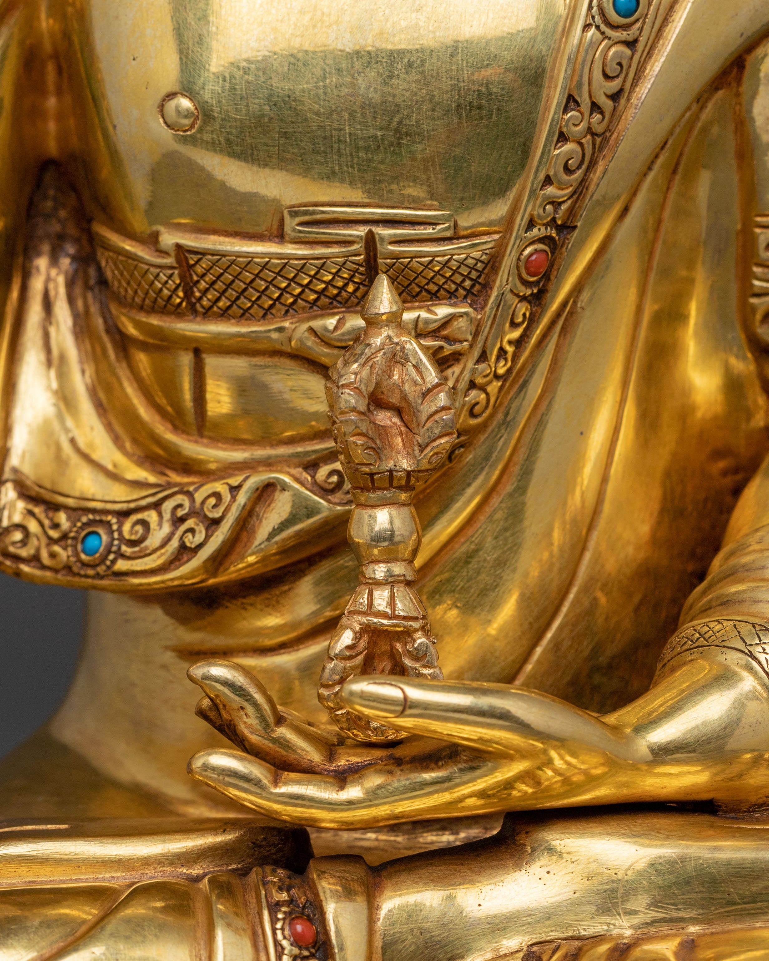 Mitrugpa Sacred Buddha Statue with Antique Finish