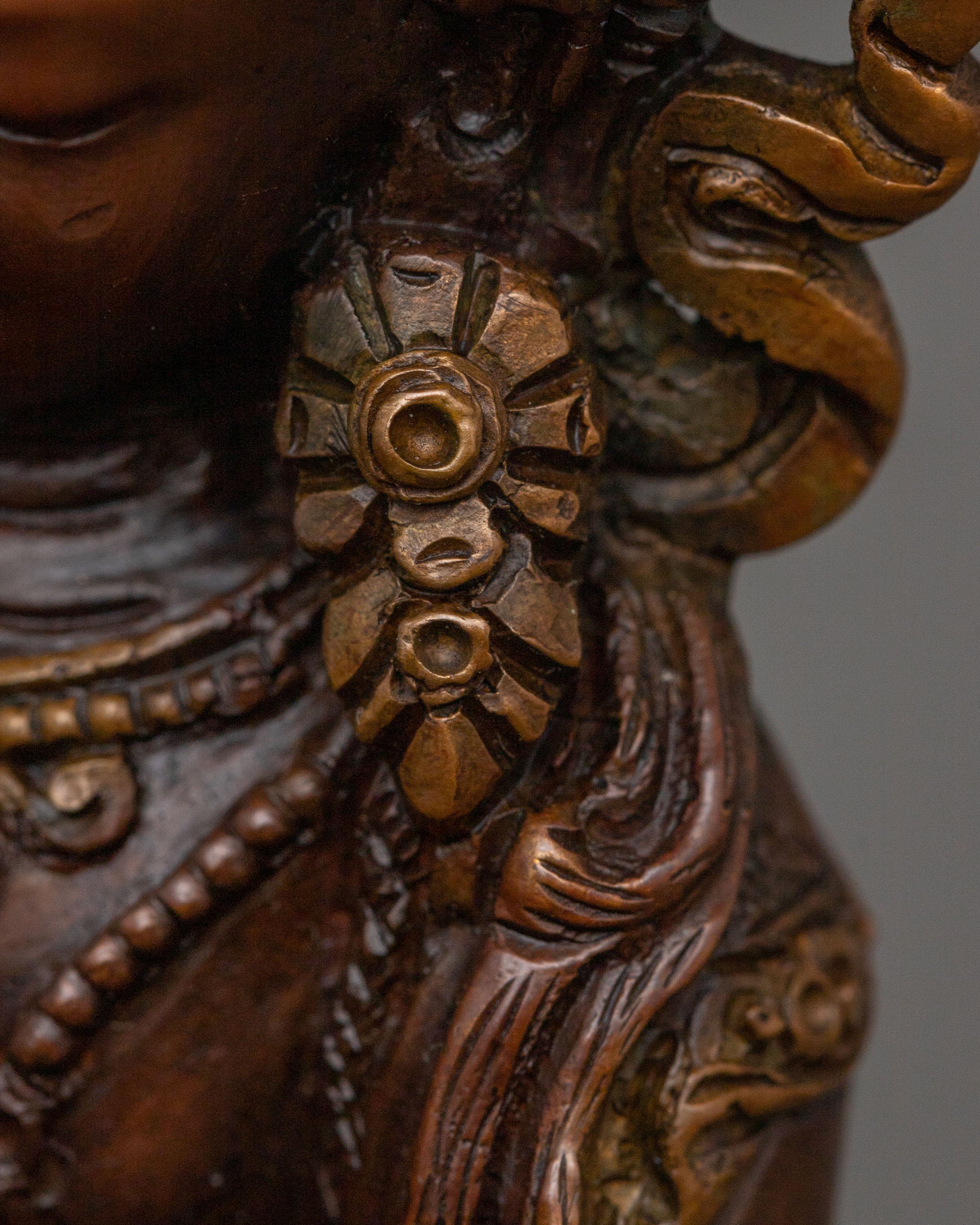 The Primordial Buddha Vajradhara Statue – Oxidized Copper