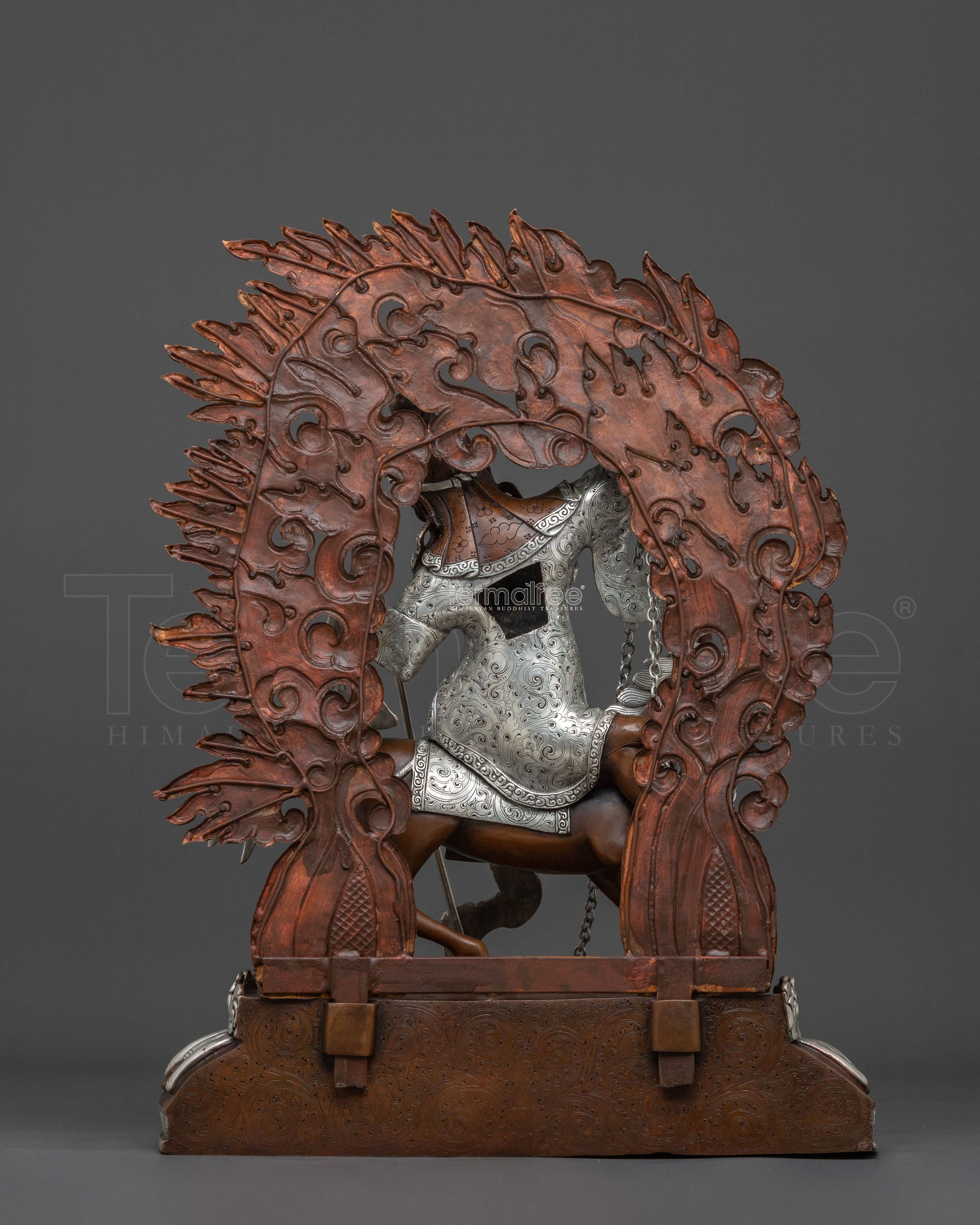 Chimar Sculpture: Handcrafted Silver-Plated Protector