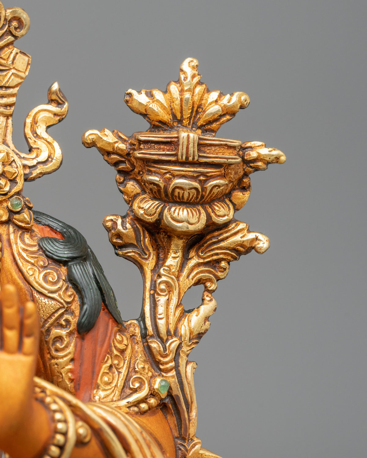 Manjushri Copper Figurine | Made in Nepal