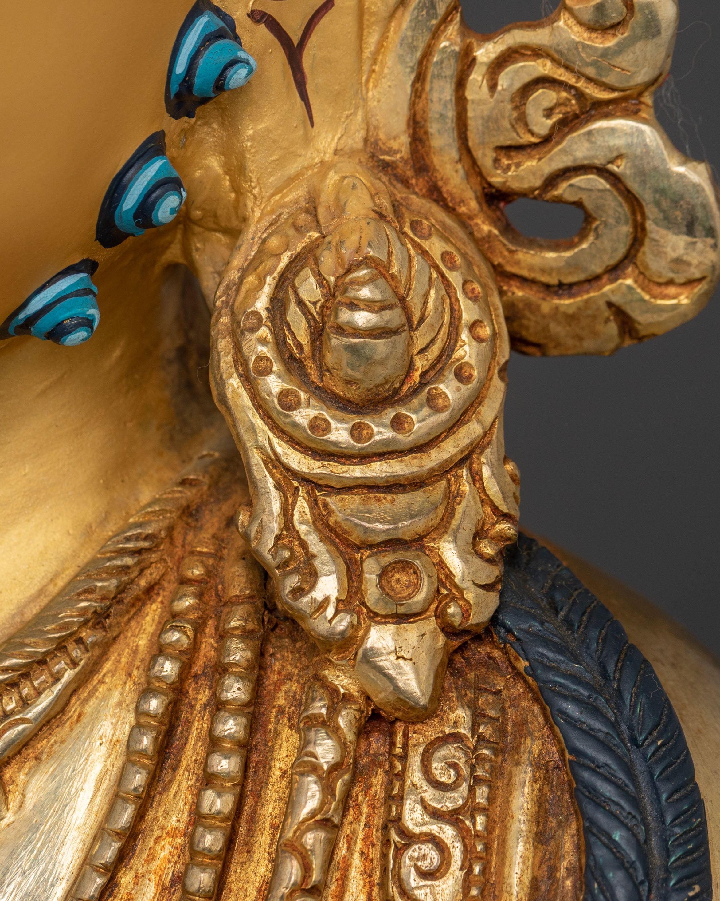 Dzambhala Statue of Sacred Wealth | Buddhist Wealth Deity Sculpture