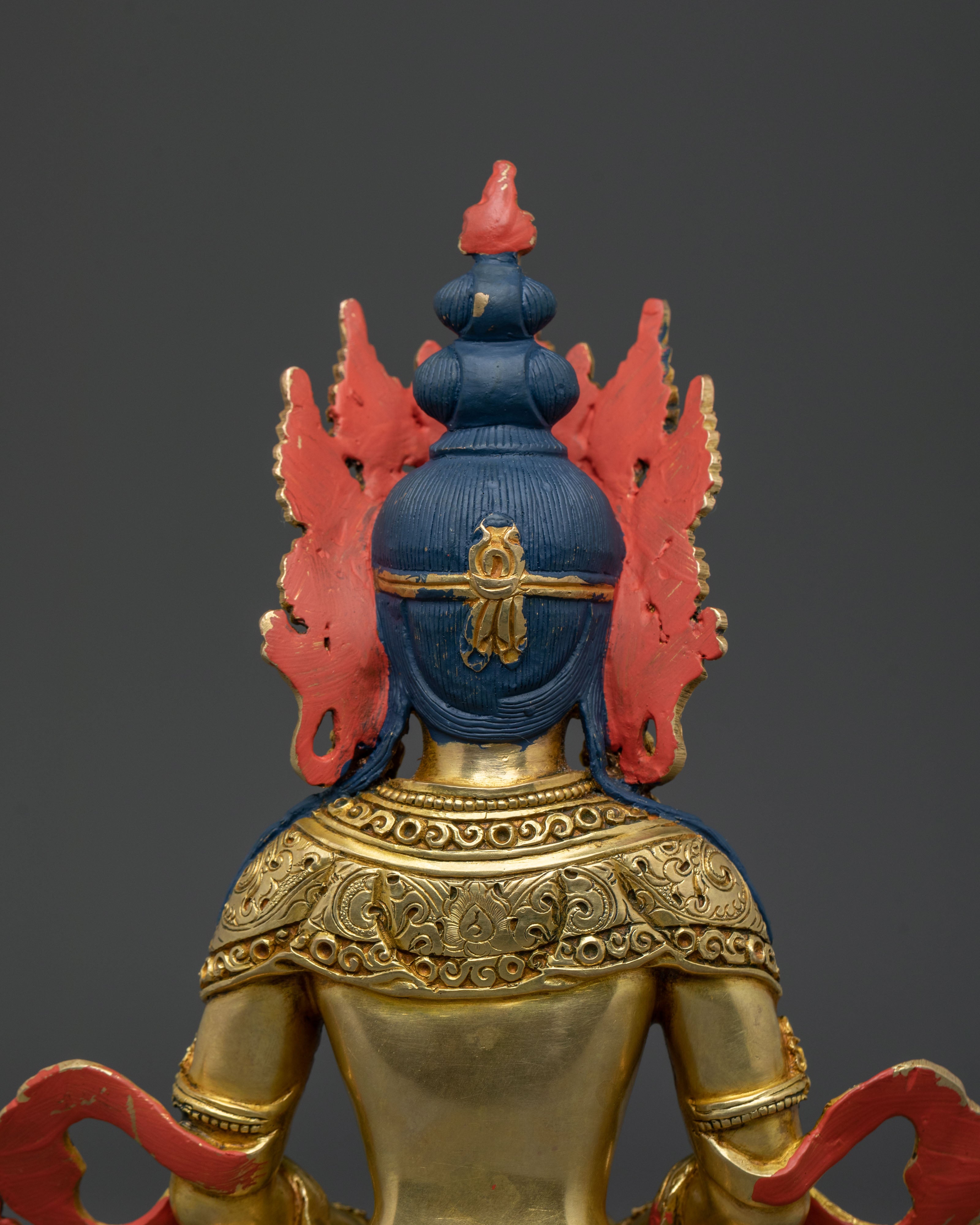 Himalayan Amitayus Sacred Statue | Buddhist Deity of Long Life & Vitality