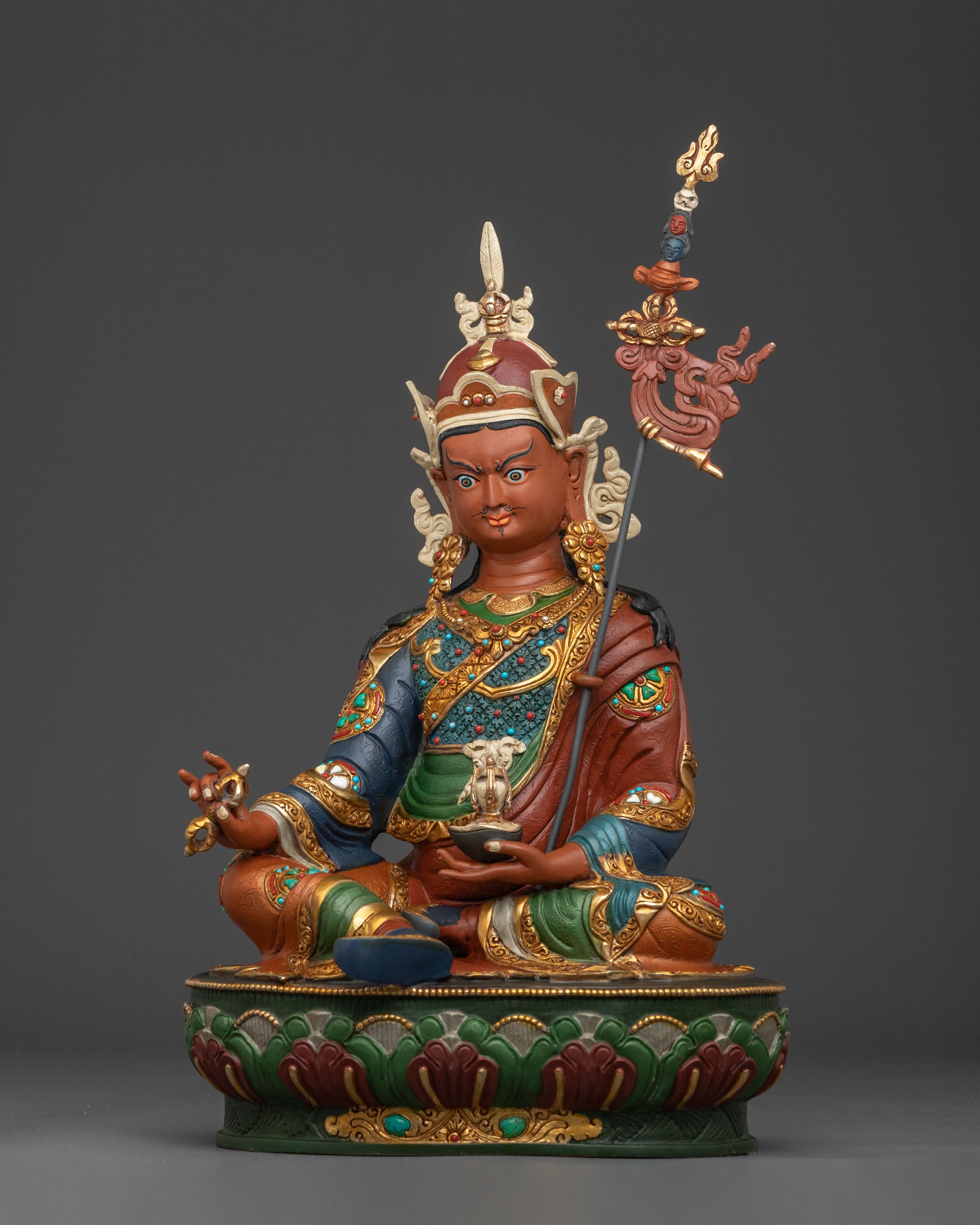 statue of spiritual teacher guru rinpoche | | Symbol of Dharma Wisdom